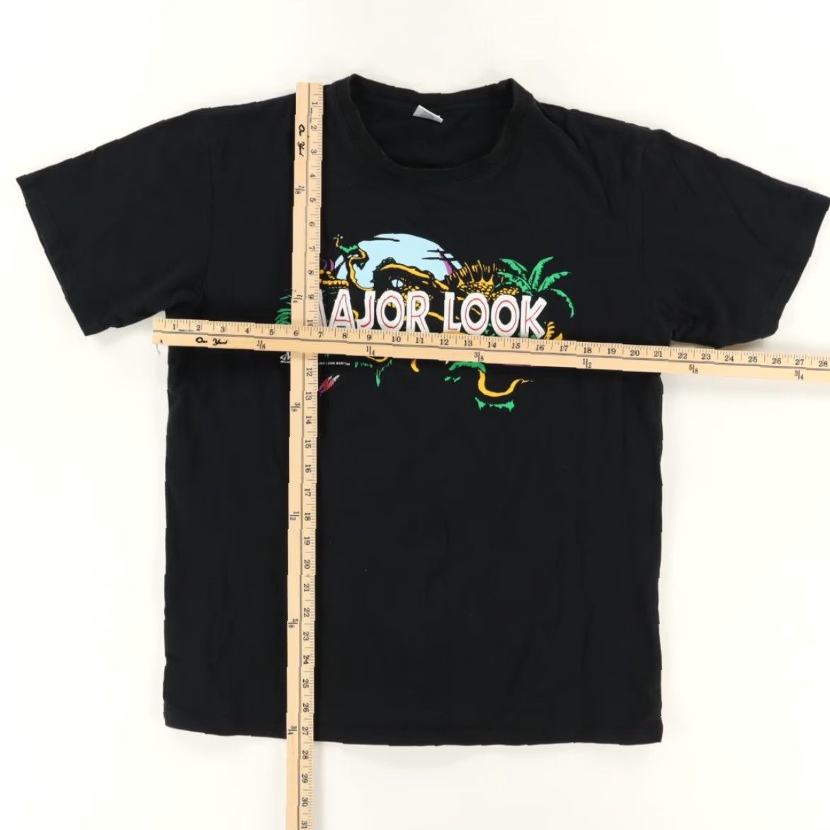 Vintage VINTAGE Major Look Jurassic Park Spoof Solid T-Shirt Black Men's L Size US L / EU 52-54 / 3 - 3 Thumbnail