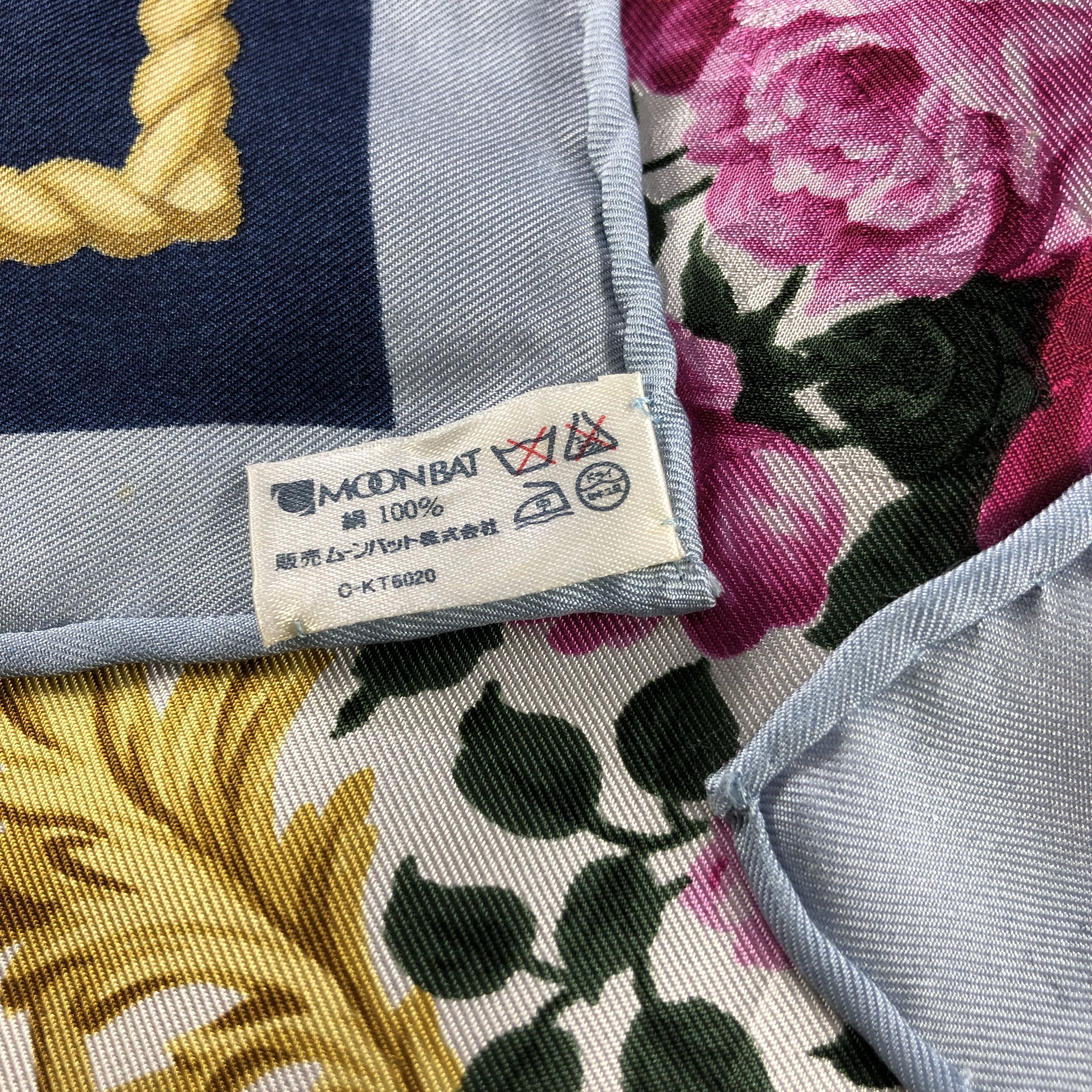 Vintage Emilio Rolla Floral Baroque Hand Rolled Silk Scarf M1408 Size ONE SIZE - 5 Thumbnail