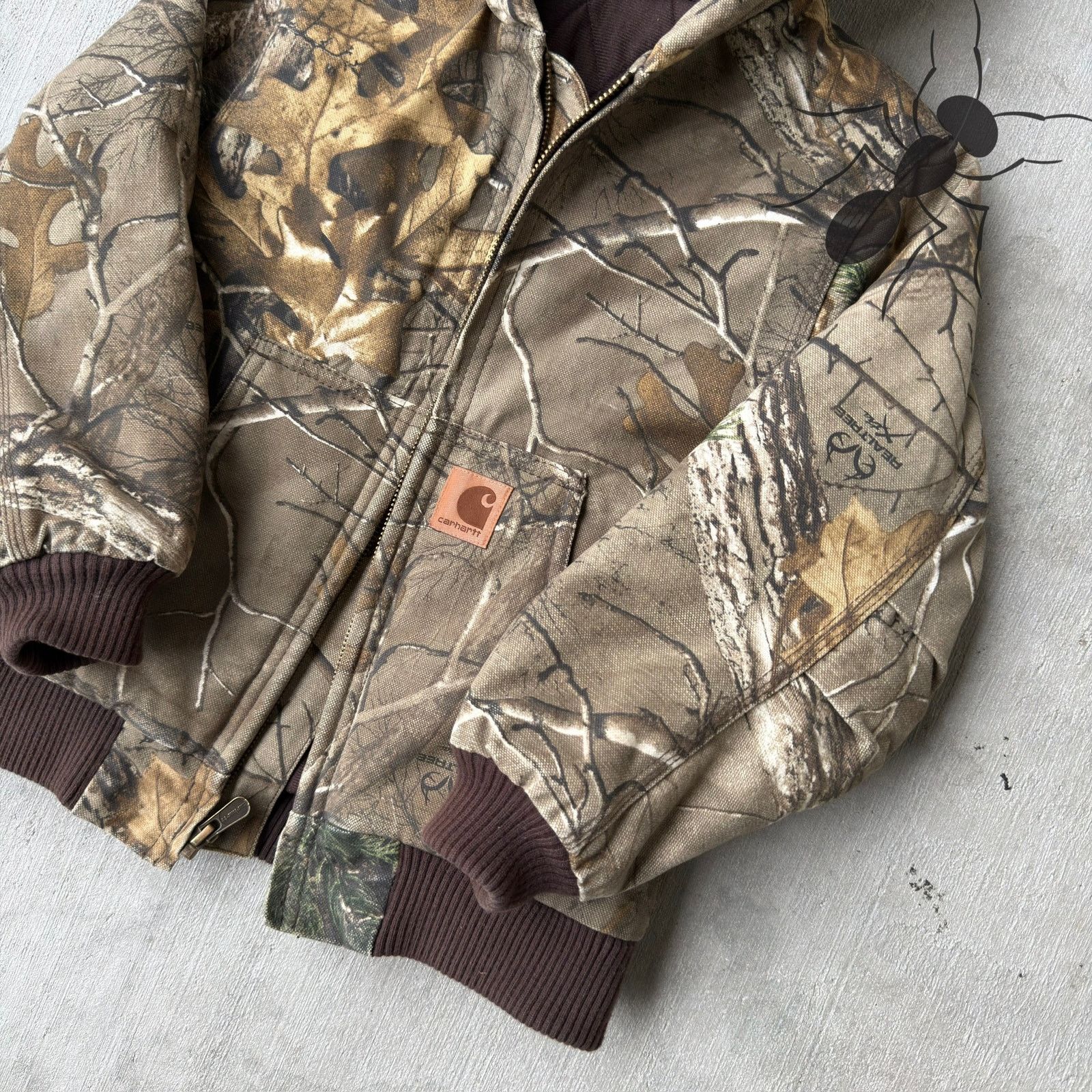 Carhartt × Vintage Carhartt YOUTH realtree camo work wear jacket Size US XS / EU 42 / 0 - 5 Thumbnail