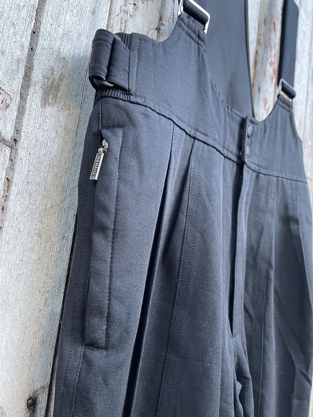 Vintage Yamaha Technical Snow Bib Overalls (Black / JASPO L) Size US 30 / EU 46 - 4 Thumbnail
