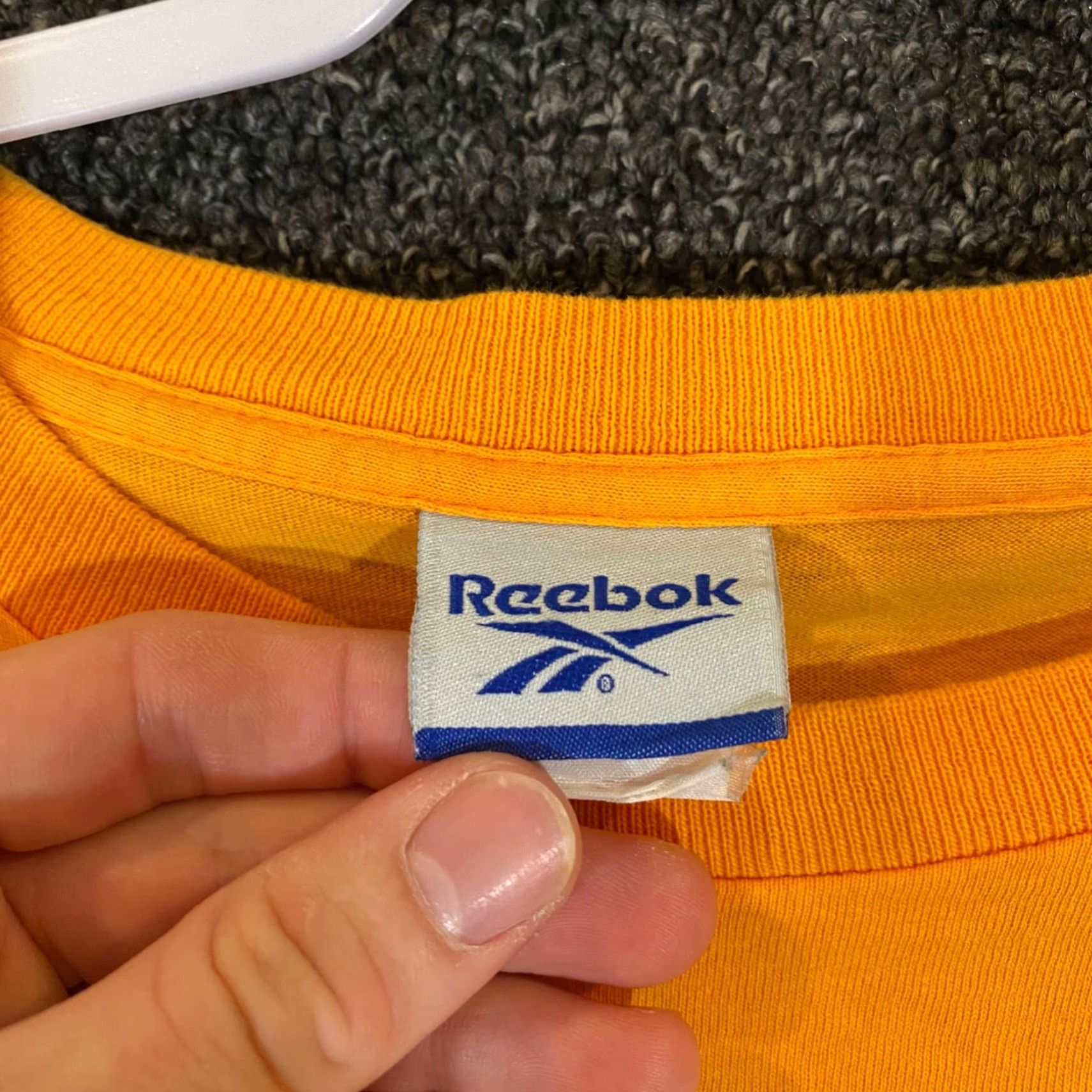 Reebok VINTAGE Reebok Shirt Mens L/XL Baggy Fit Orange Tee S/S Single Stitch Size US XL / EU 56 / 4 - 2 Thumbnail
