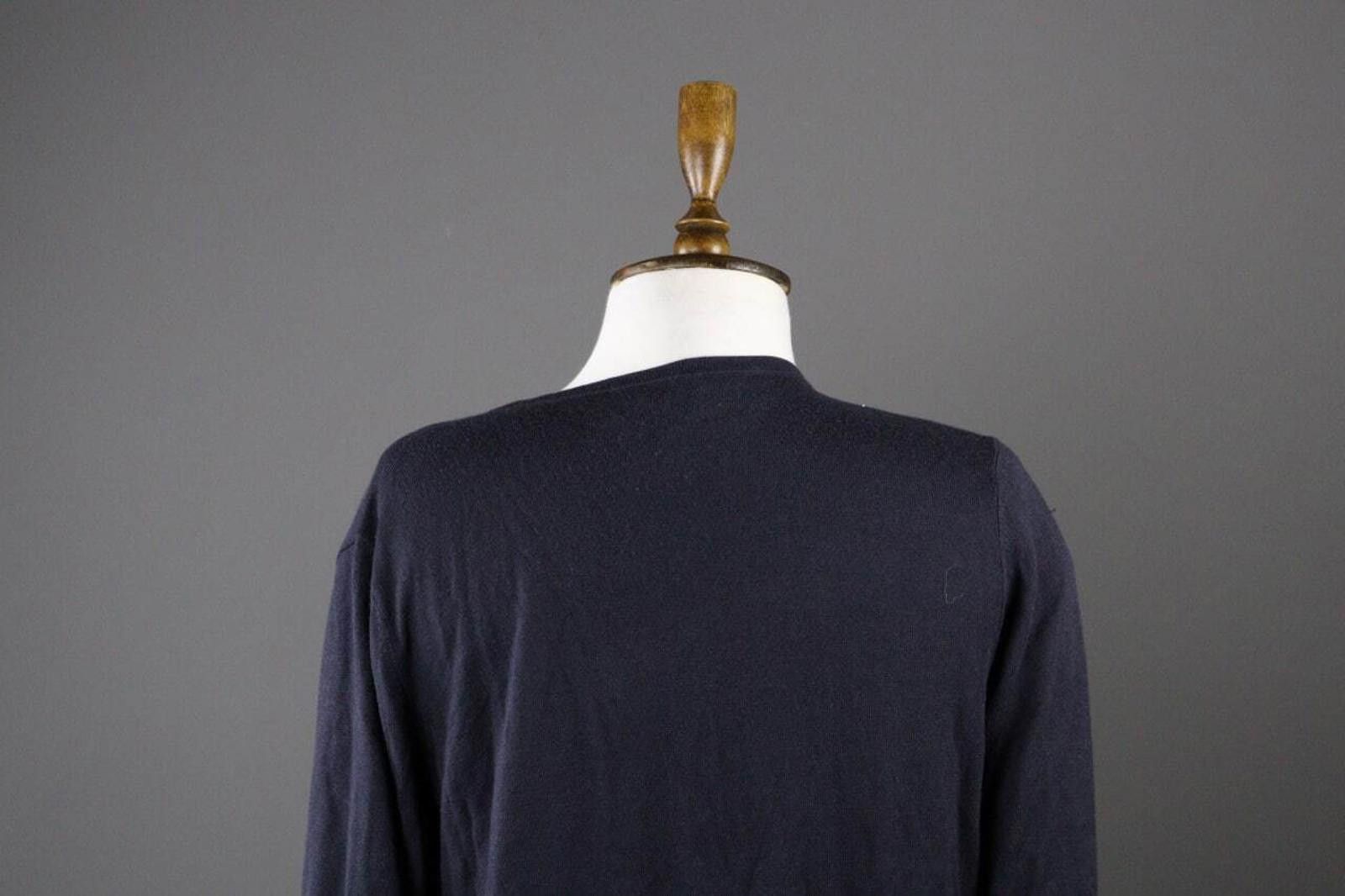 Designer Armani Jeans Casual Knit Open Cardigan Sweater Size 42 Size M / US 6-8 / IT 42-44 - 7 Thumbnail