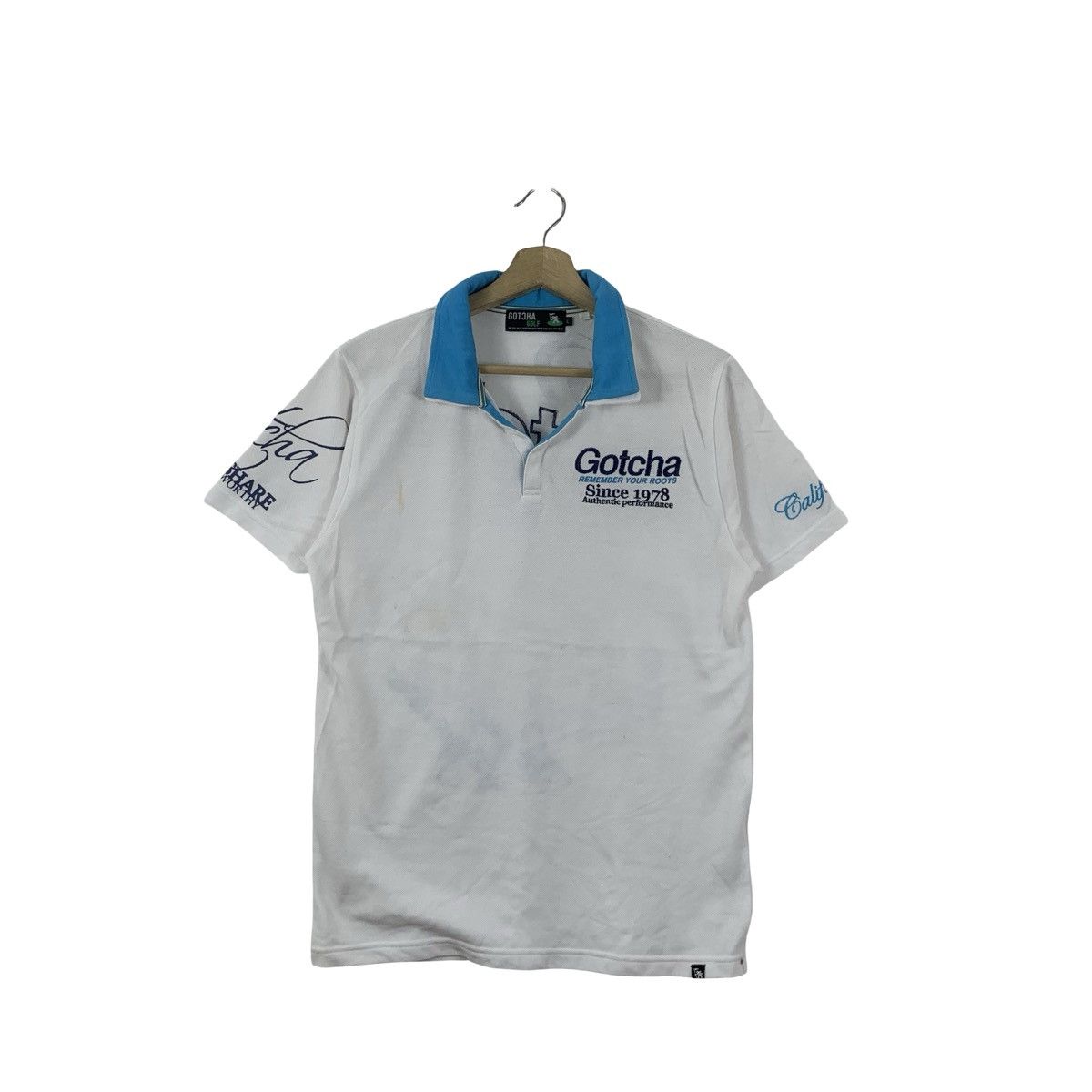 Gotcha Vintage GOTCHA GOLF COLLECTION Dodge The Bullet Polo Tee Size US L / EU 52-54 / 3 - 4 Thumbnail
