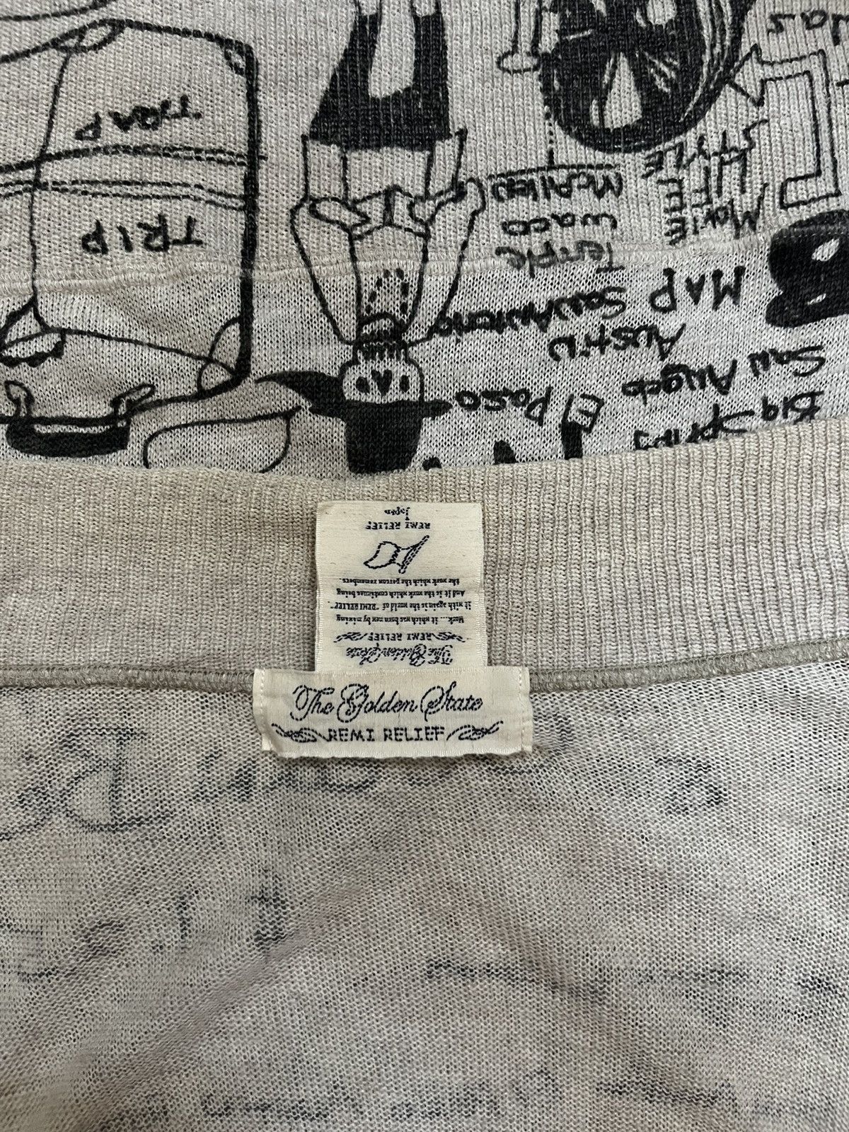 Remi Relief 2000s hand-written cardigans arts culture travel #I Size L / US 10 / IT 46 - 6 Thumbnail