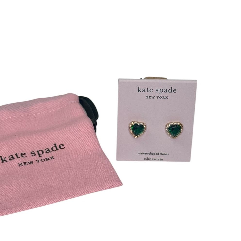 Kate Spade Kate Spade New York Women's My Love Pave Heart Stud Earrings Size ONE SIZE - 6 Thumbnail