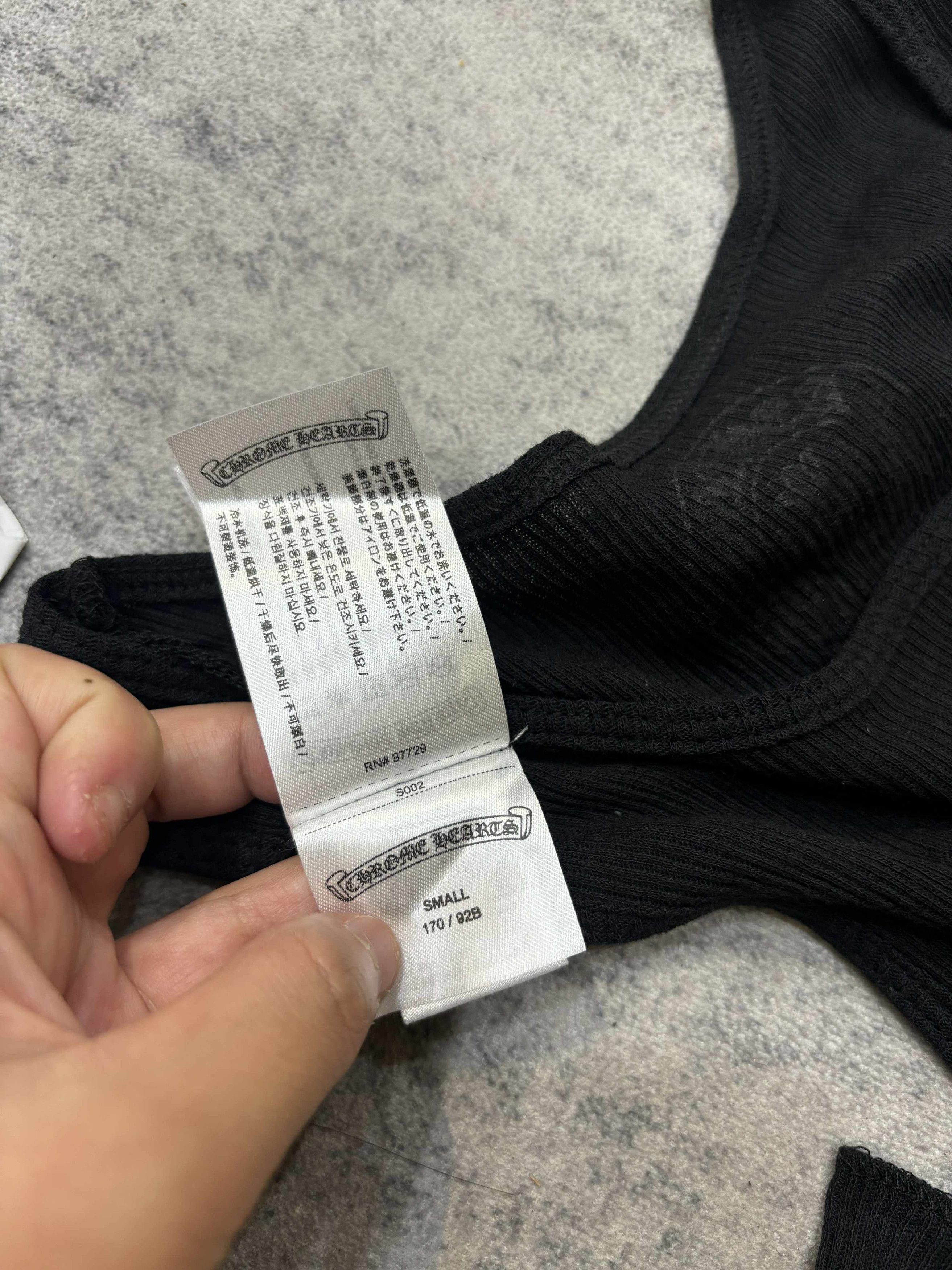 Chrome Hearts CHROME HEARTS SINGLE CROSS TANK TOP BLACK Size S / US 4 / IT 40 - 11 Thumbnail