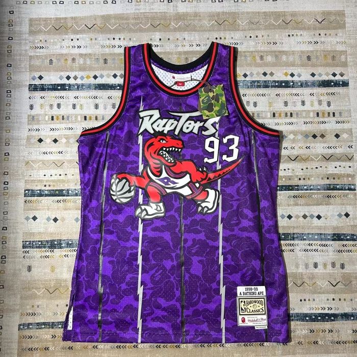 Bape mitchell and ness hot sale raptors