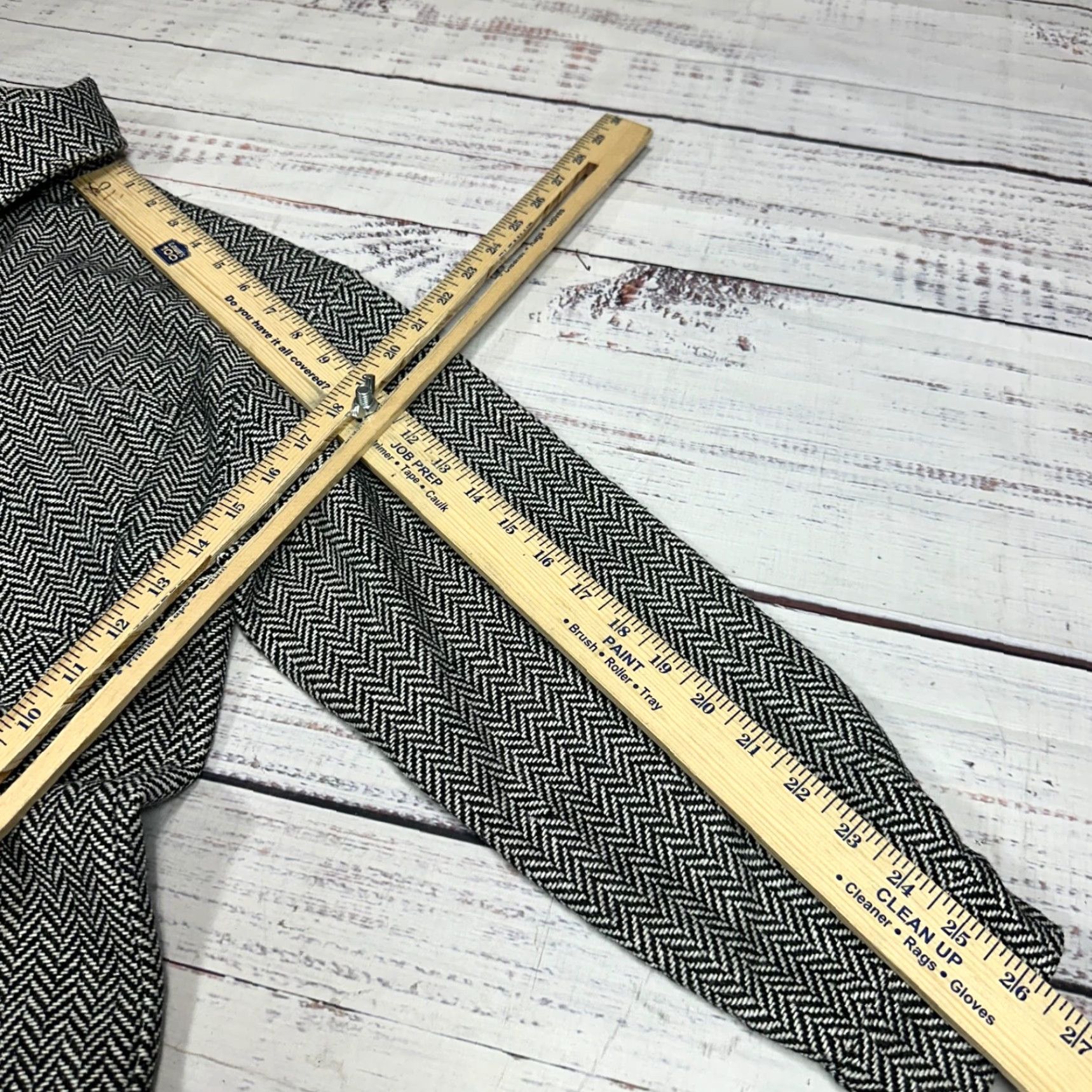 Vintage Molly Bracken Womens Jacket S Gray Herringbone Button Up Pockets Shirt Jacket Size S / US 4 / IT 40 - 3 Thumbnail