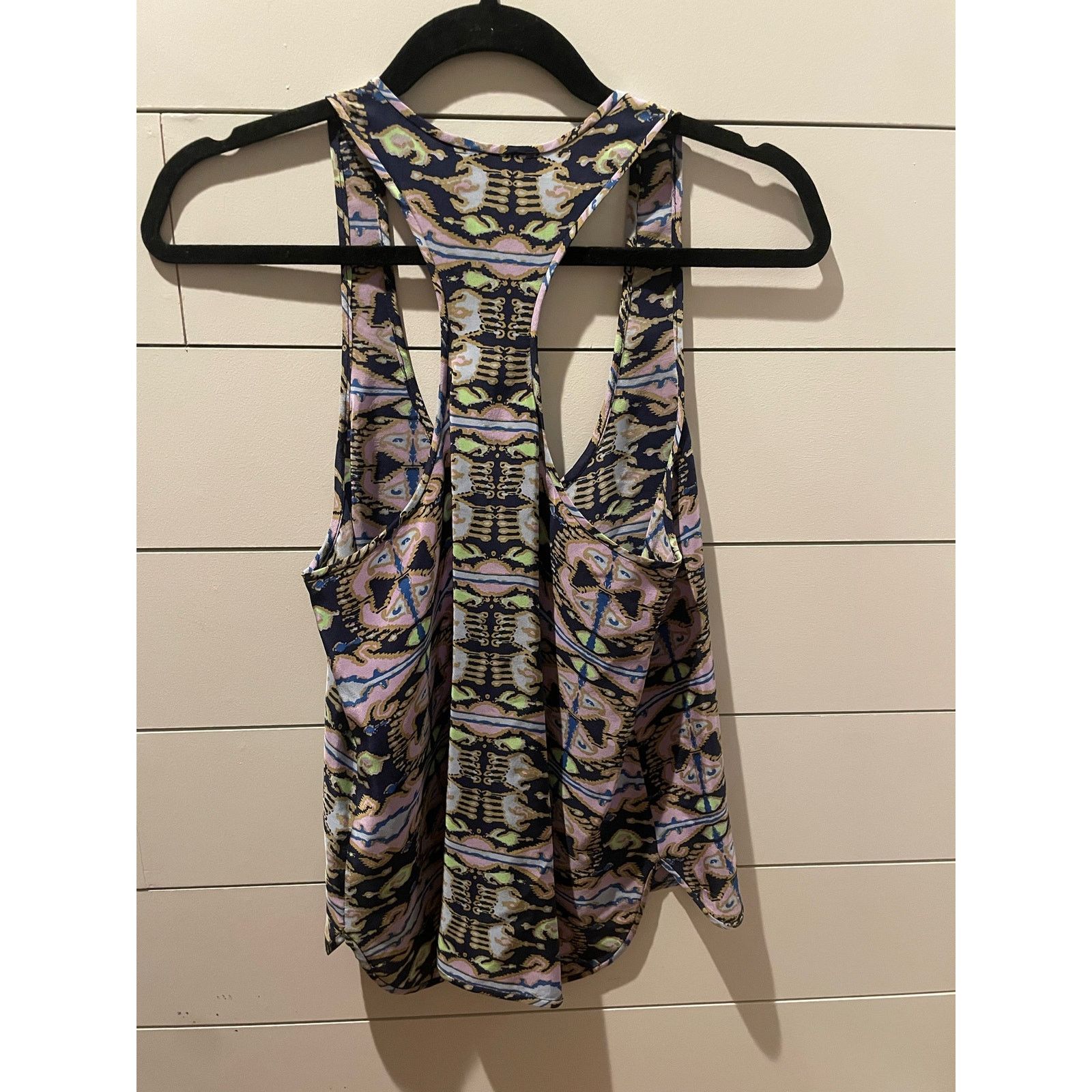 Tibi Tibi Watercolor 100% Silk Raceback Tank, size 4 Size S / US 4 / IT 40 - 6 Thumbnail