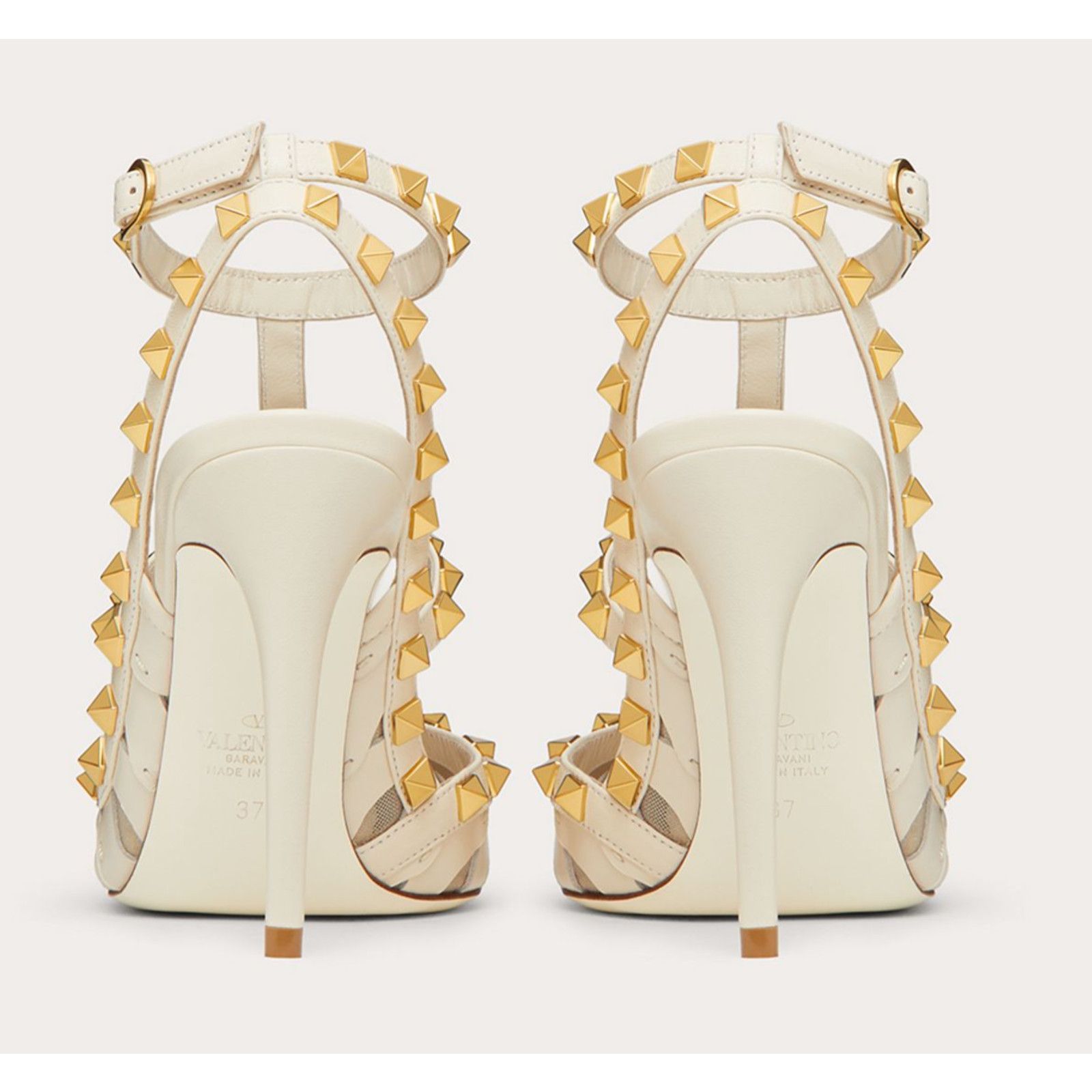 Valentino Rockstud Wave Embroidery Ankle Strap Classic Heel Pump 41 Size US 11 / IT 41 - 10 Thumbnail