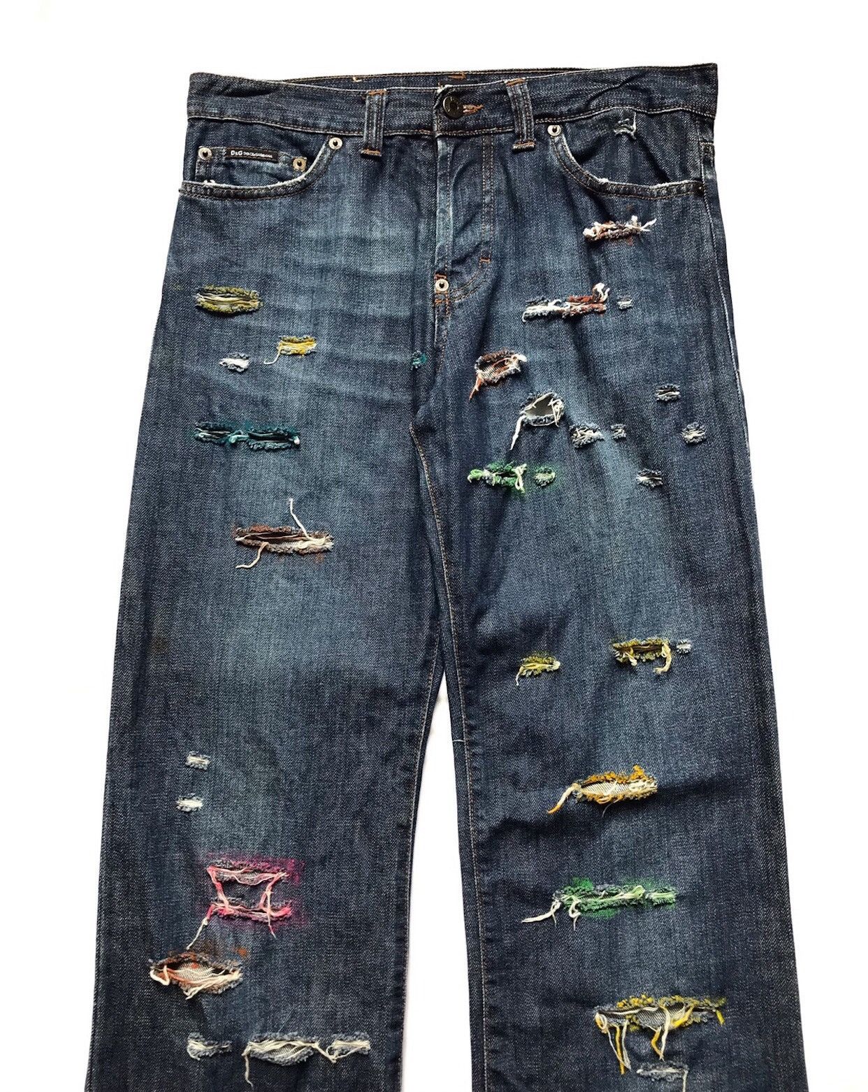 Dolce & Gabbana DOLCE&GABBANA DISTRESSED PAINTERS JEANS Size US 30 / EU 46 - 2 Thumbnail