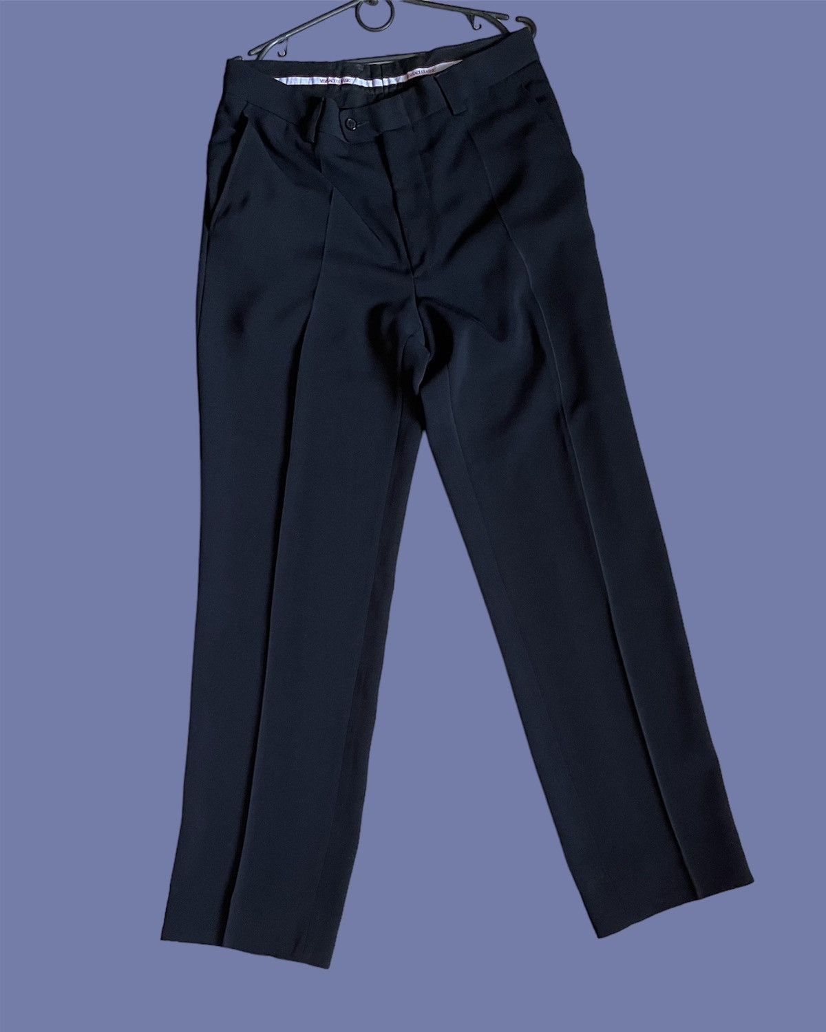 Versace × Vintage 90’s Versace classic black suit vintage Size 50R - 8 Thumbnail