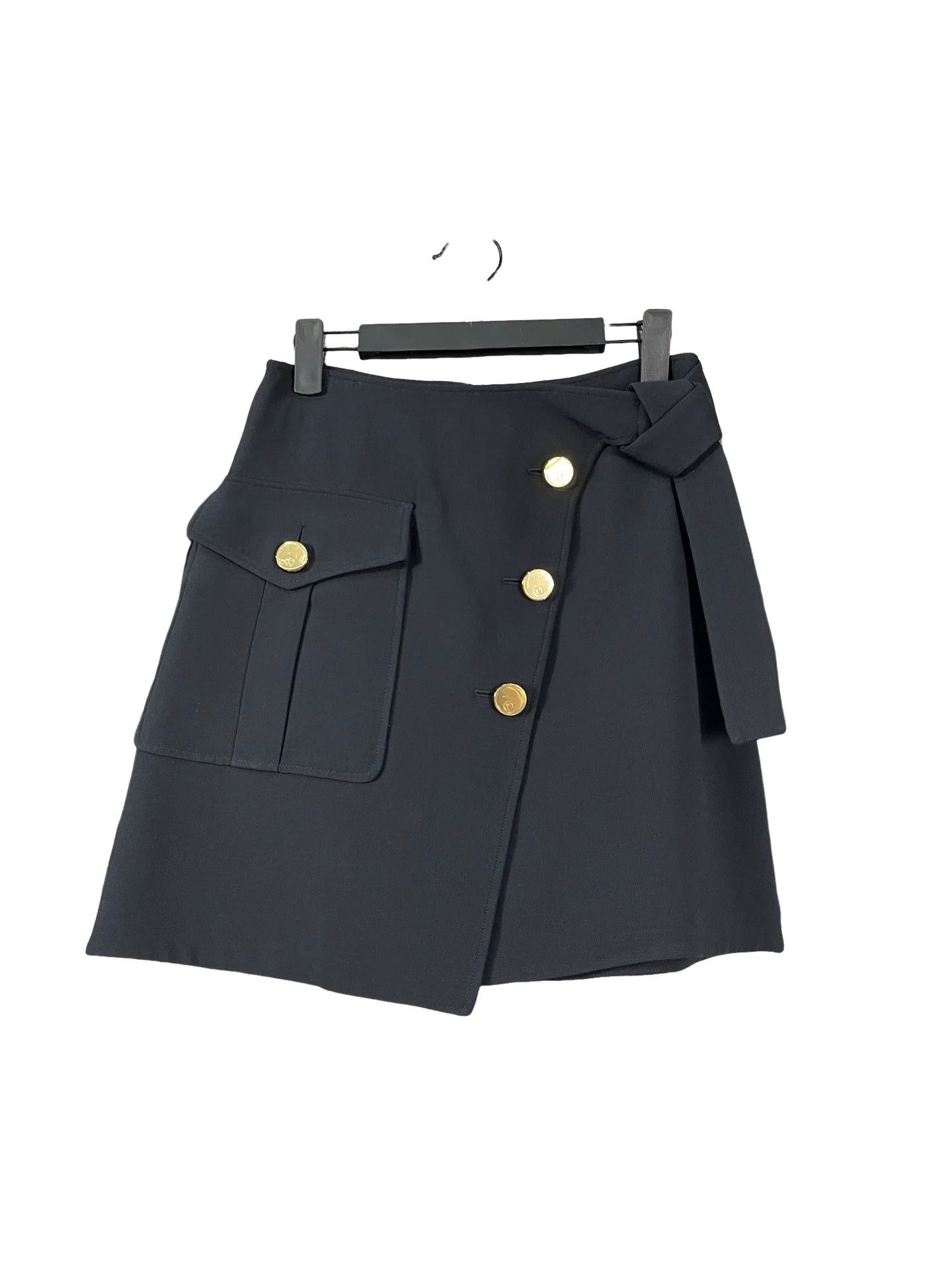 Louis Vuitton Louis Vuitton Gold Button Mini Skirt Size 34 Size 24" / US 00 / IT 34 - 1 Thumbnail