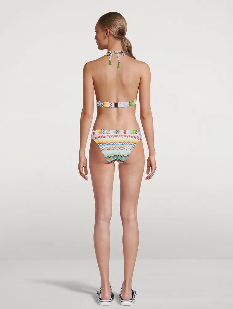 Missoni o1mle0824 Triangle Bra Bikini in Multicolor Size M / US 6-8 / IT 42-44 - 3 Thumbnail