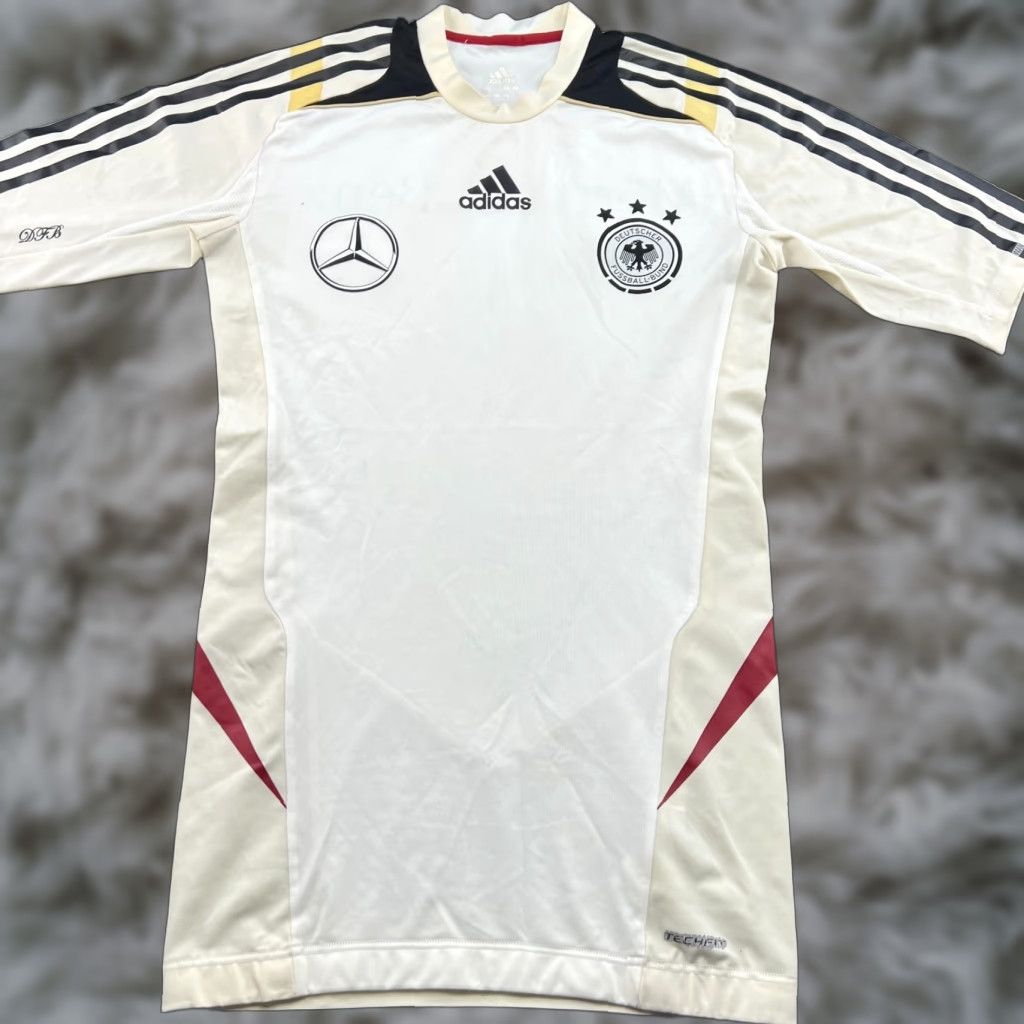Adidas adidas Germany 2011 2012 Training Player Issue Football Jersey Size 5 White Mens T-Shirt Quick Dry Athletic Techfit Size US S / EU 44-46 / 1 - 1 Thumbnail