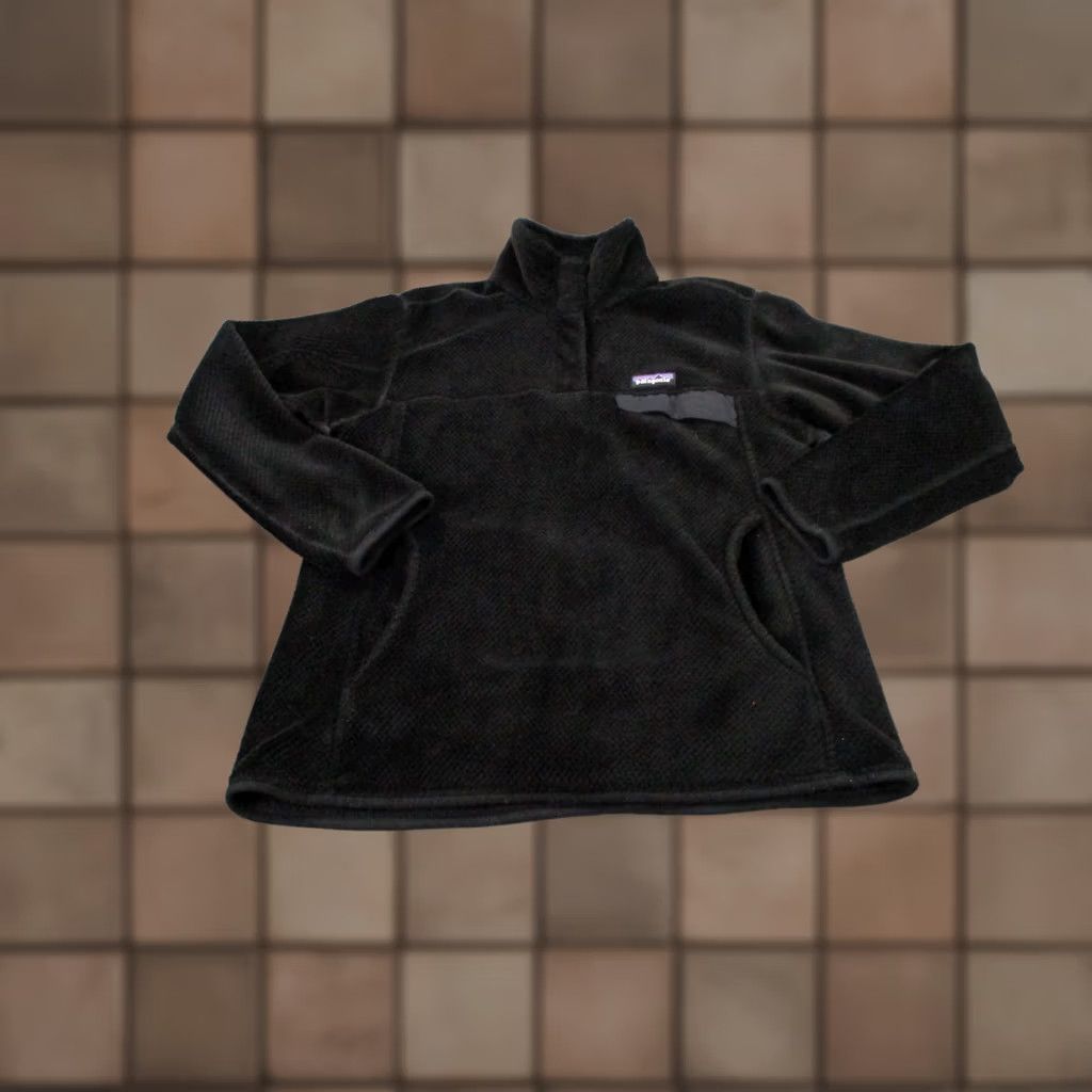 Patagonia Patagonia Jacket Womens L Black Snap T Fleece Basic Jacket Size L / US 10 / IT 46 - 1 Thumbnail