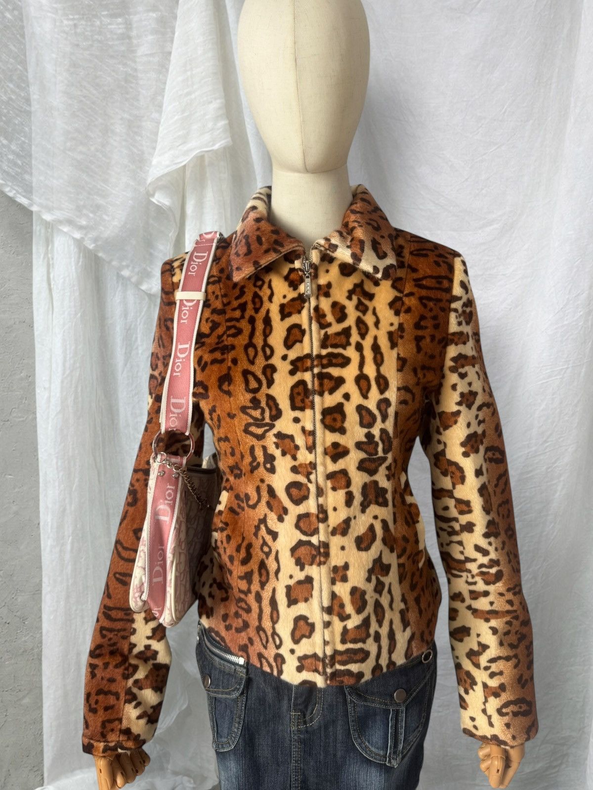 Hysteric Glamour 2000’s Aesthetic Vintage Y2K Leopard Faux Fur Jacket Size M / US 6-8 / IT 42-44 - 1 Thumbnail