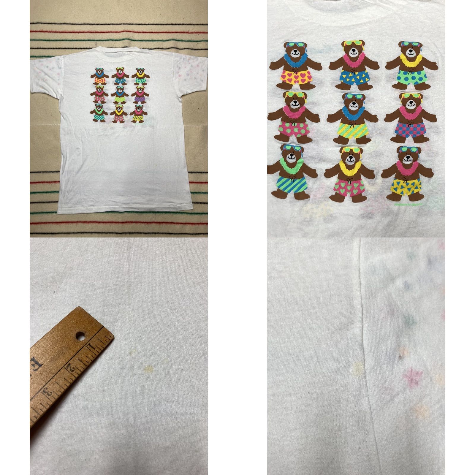 Vintage VINTAGE crystal mountain resort graphic T shirt teddy bears beach OSFA XL tall Mens Size US XL / EU 56 / 4 - 9 Thumbnail