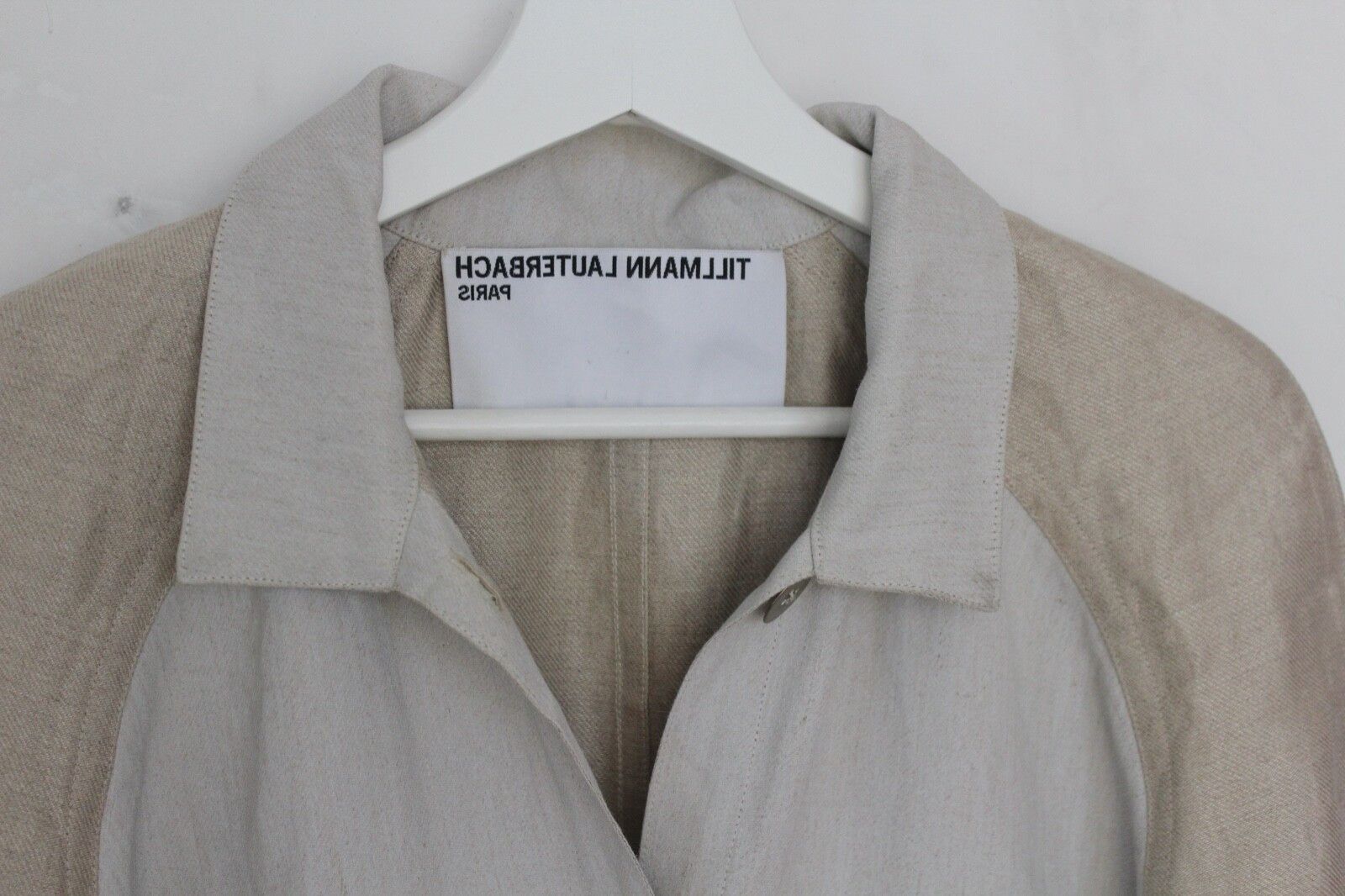 Tillmann Lauterbach Tillmann Lauterbach Designer Linen Trench Button Up Coat Size S / US 4 / IT 40 - 8 Thumbnail