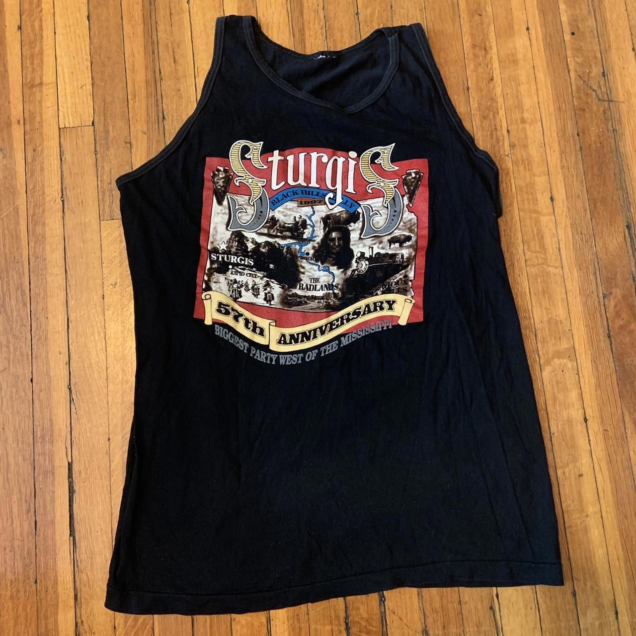 Designer Vintage Sturgis Bike Week Tank Top 1997 Large Size US L / EU 52-54 / 3 - 2 Thumbnail