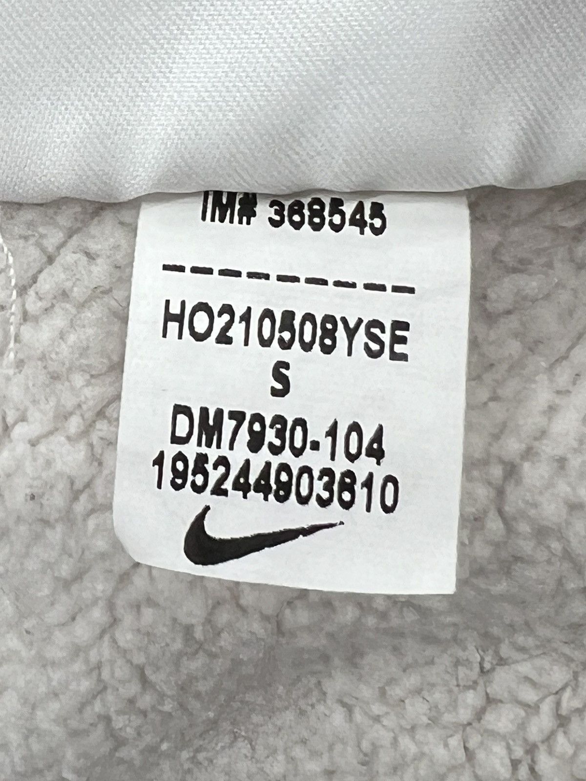 Nike Nike Center Swoosh All Over Print Cream Ivory Hoodie Size US S / EU 44-46 / 1 - 4 Thumbnail