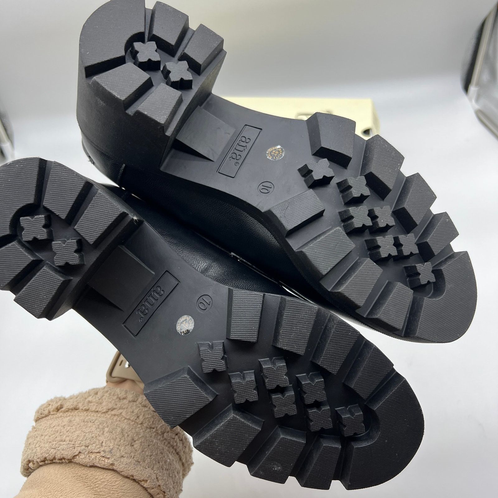 Other a.n.a Penny Loafers Black Chunky Block Heel A New Approach Size US 10 / IT 40 - 6 Thumbnail