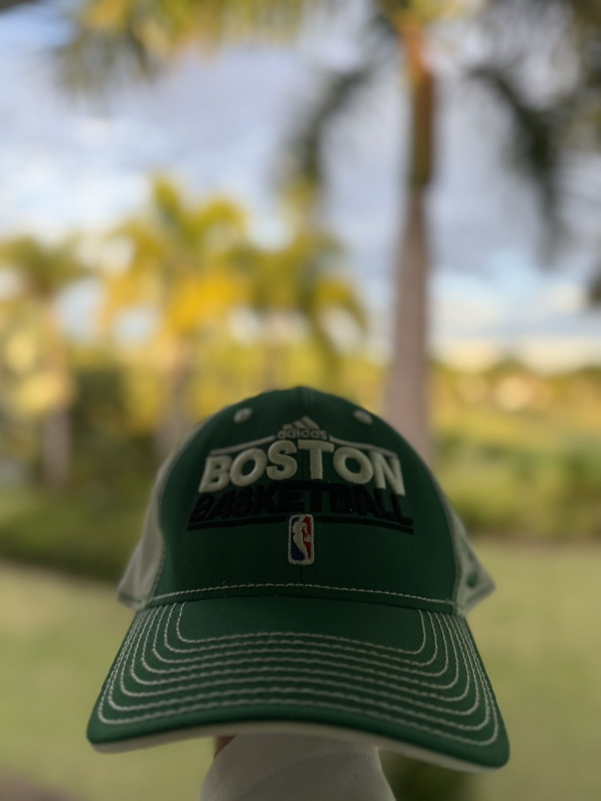 NBA Adidas Boston Celtics NBA Green Trucker Hat Size 40 - 1 Thumbnail