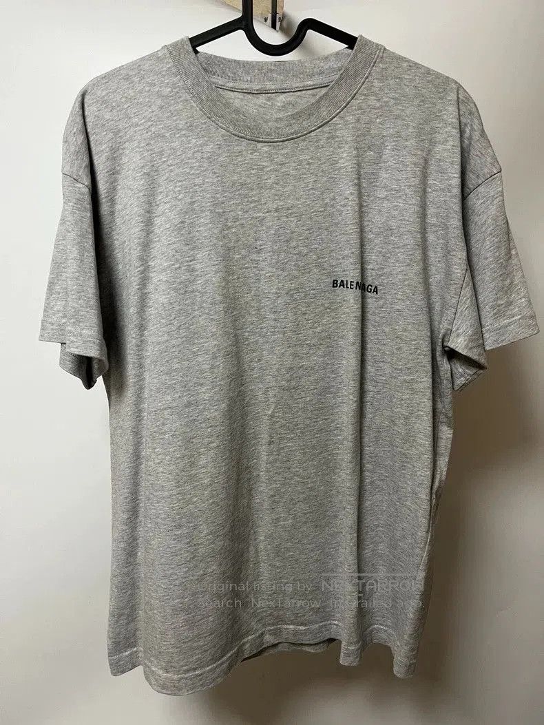 Balenciaga Balenciaga Gray Logo Short Sleeve T-shirt. Size US S / EU 44-46 / 1 - 2 Thumbnail