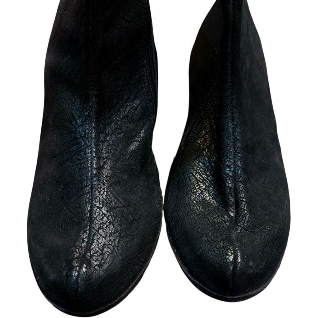 Birkenstock NAOT Boots NAOT Almeria Black Crackle Leather Ankle Boots Bo Size US 8 / IT 38 - 2 Thumbnail