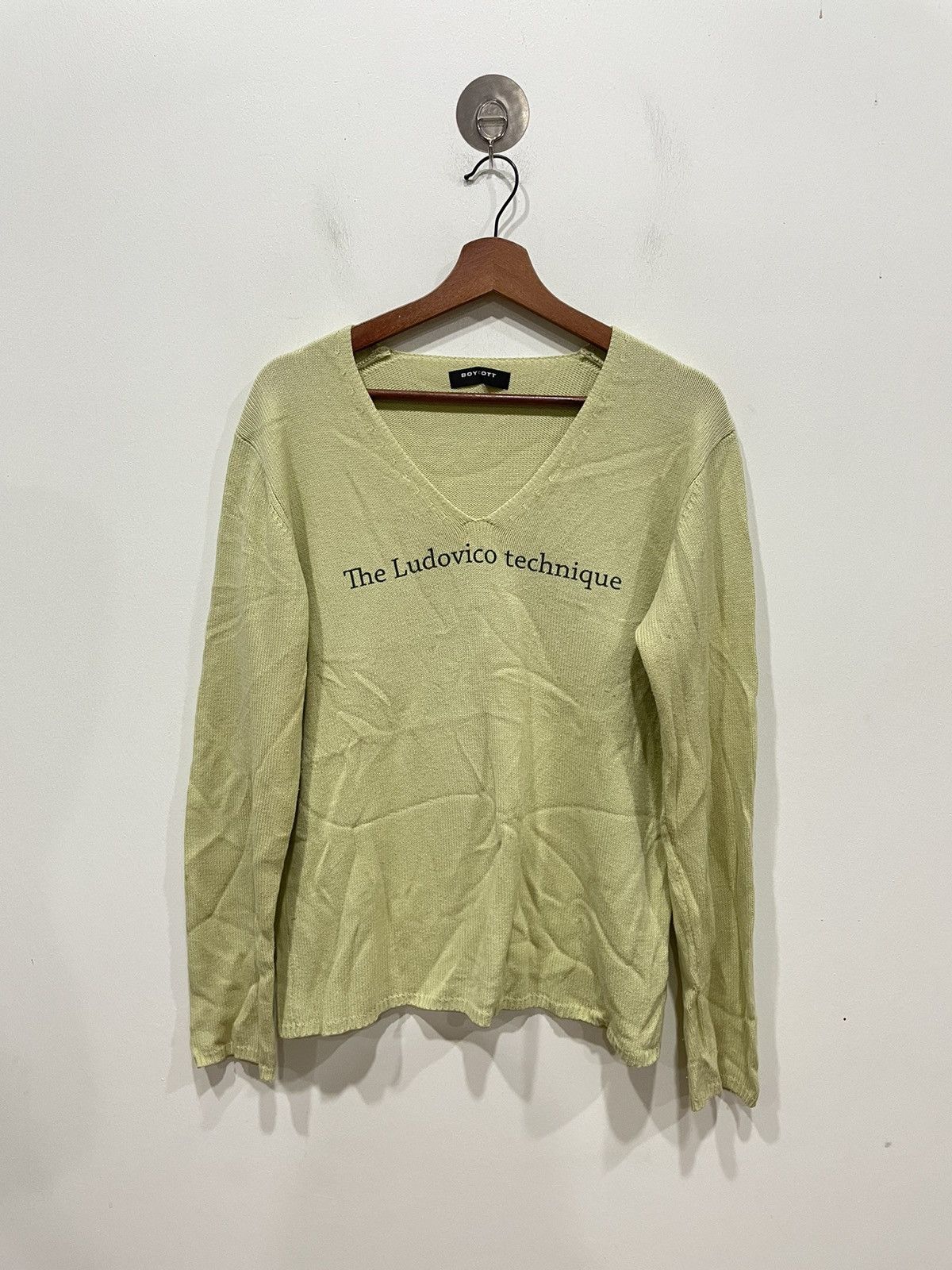 Boycott Boycott Vneck Sweatshirt Size US L / EU 52-54 / 3 - 1 Thumbnail