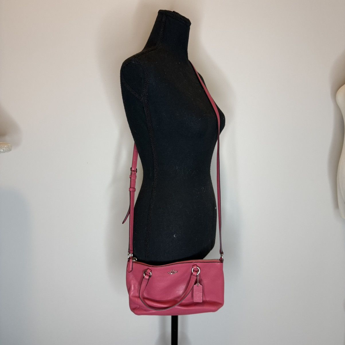 Other Coach Kelsey Fuschia Pink Leather Tote/Crossbody Bag Size ONE SIZE - 11 Thumbnail