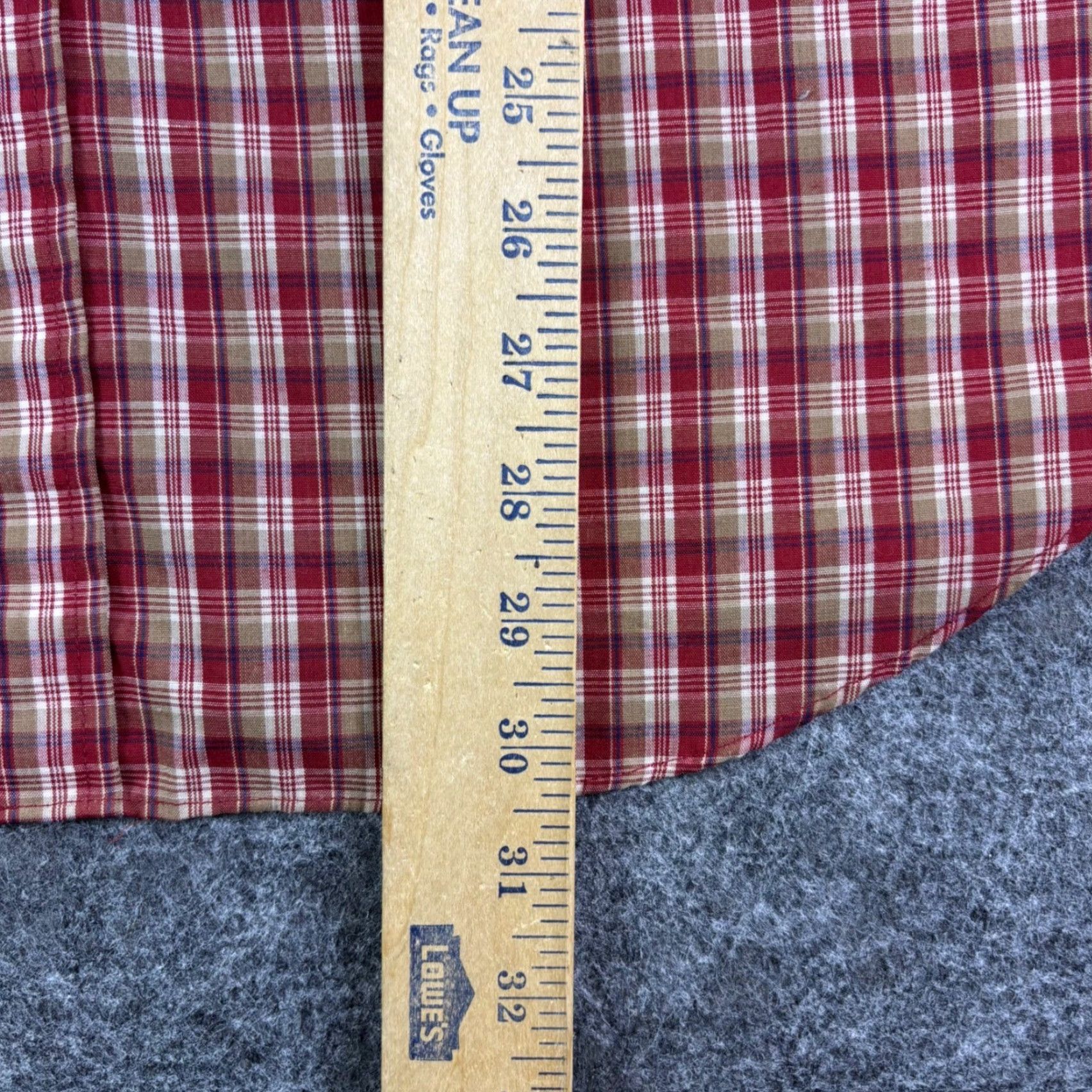 Vintage VINTAGE Kingsport Mens Plaid Short Sleeve Button Up Shirt Red Tan M 90s Size US M / EU 48-50 / 2 - 5 Thumbnail