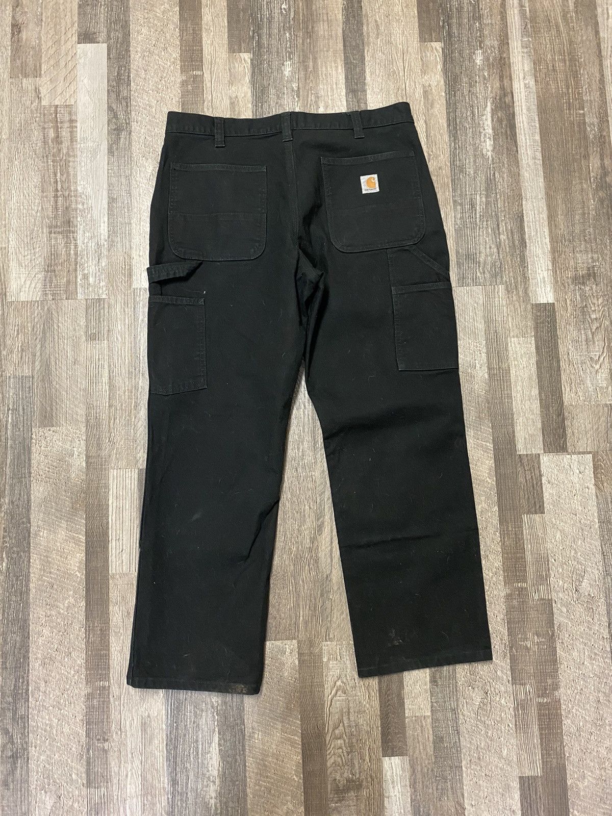 Carhartt × Vintage Vintage Black Carhartt Double Knee Carhartt Pants Size US 36 / EU 52 - 3 Thumbnail