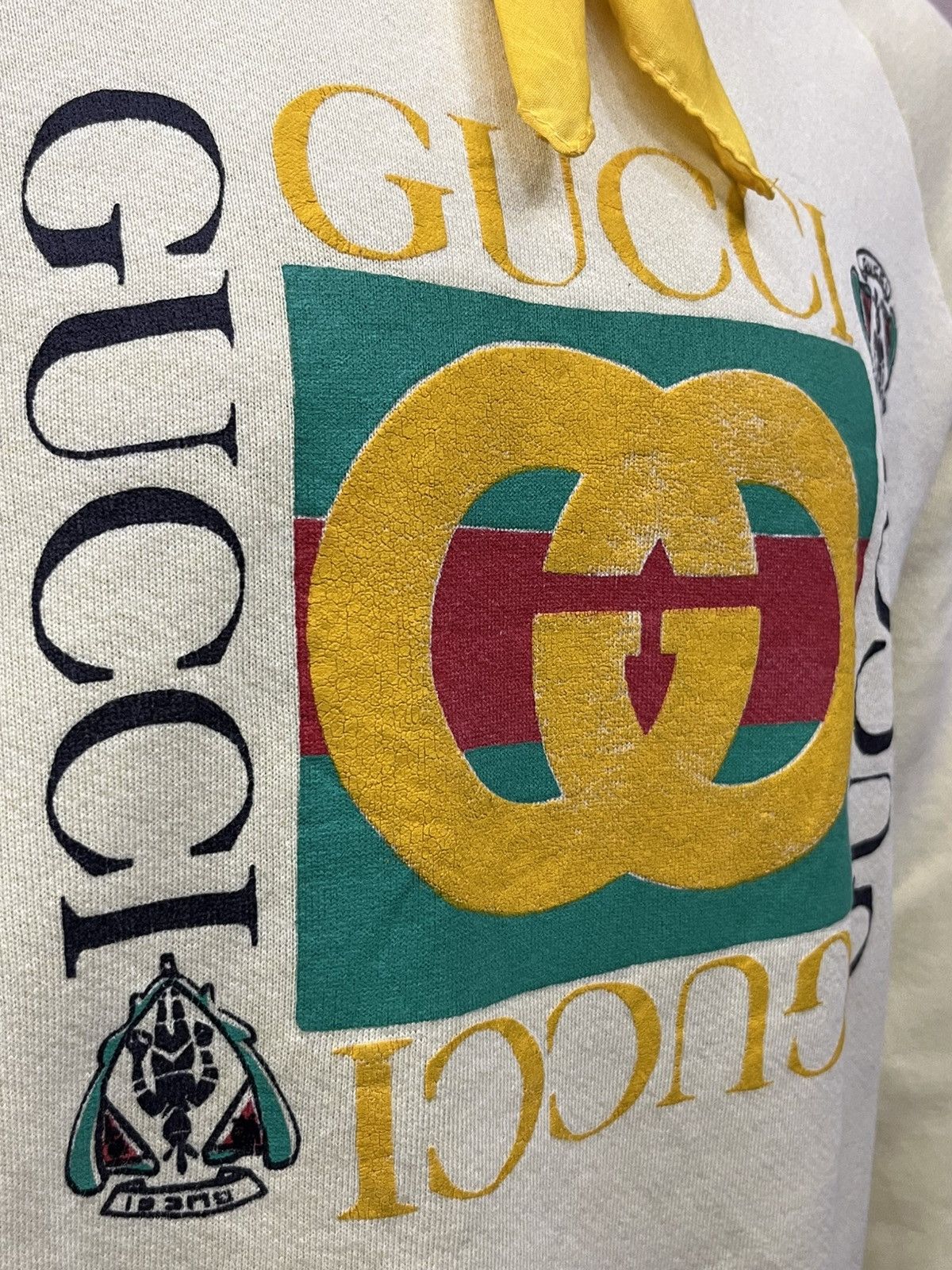 Fruit Of The Loom Rare Vintage Gucci Print FOTL Sweatshirt USA Made Size US L / EU 52-54 / 3 - 4 Thumbnail