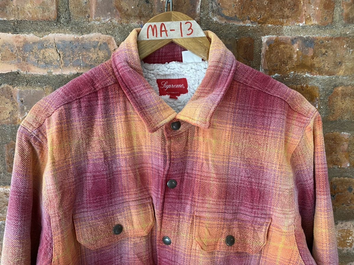 Supreme AW22 Supreme sherpa flannel Jacket Size US M / EU 48-50 / 2 - 3 Thumbnail