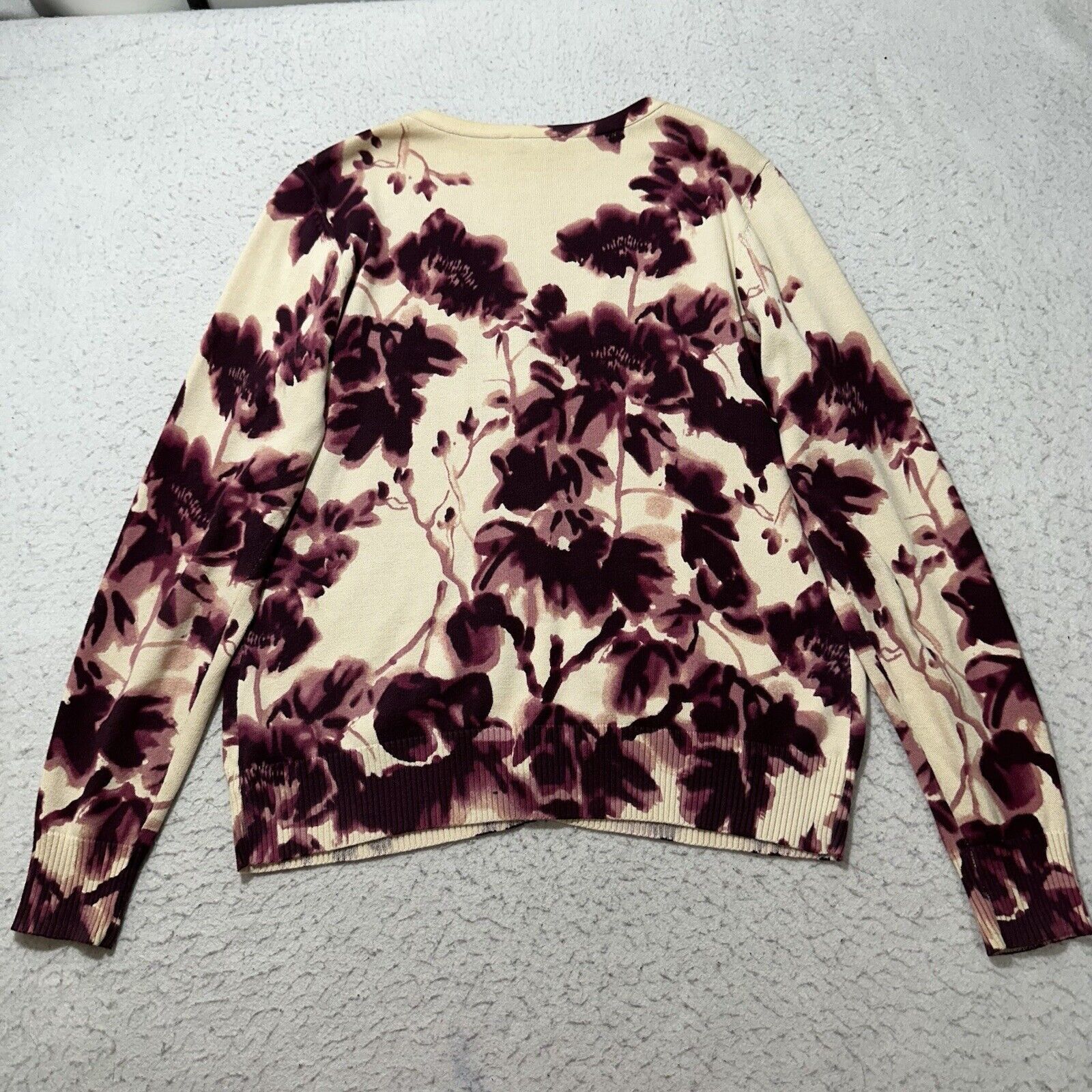 St. Johns Bay St. John's Bay Large Button Down Cardigan Sweater Purple Size L / US 10 / IT 46 - 10 Thumbnail