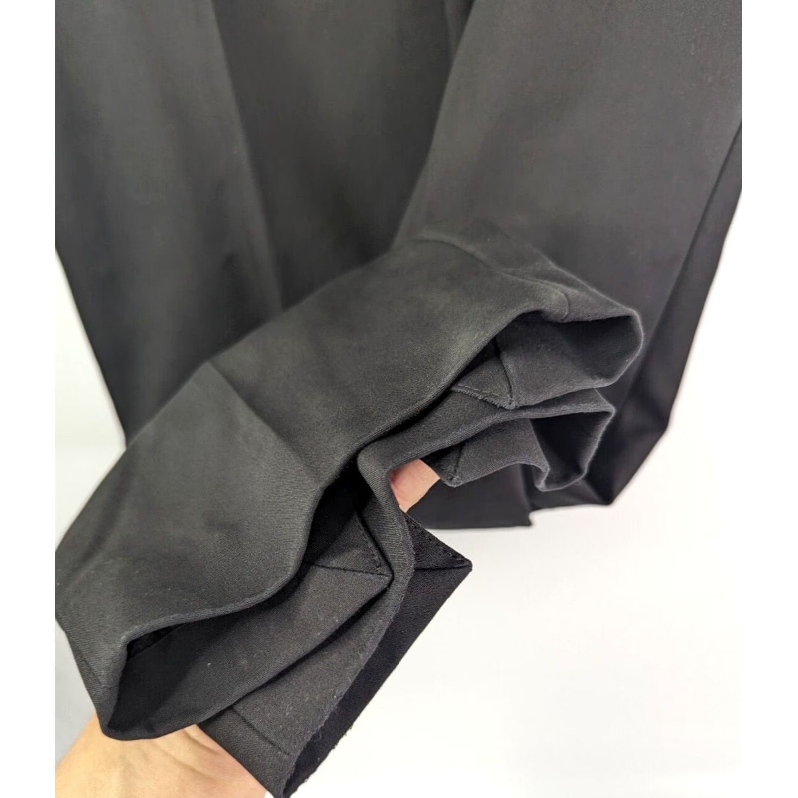 Vintage VINTAGE Black Chico's Suit Pants Work Ankle Trousers Women's Size L 2 Regular Flat Front Zip Black Label 90s Size 36" / US 14 / IT 50 - 2 Thumbnail