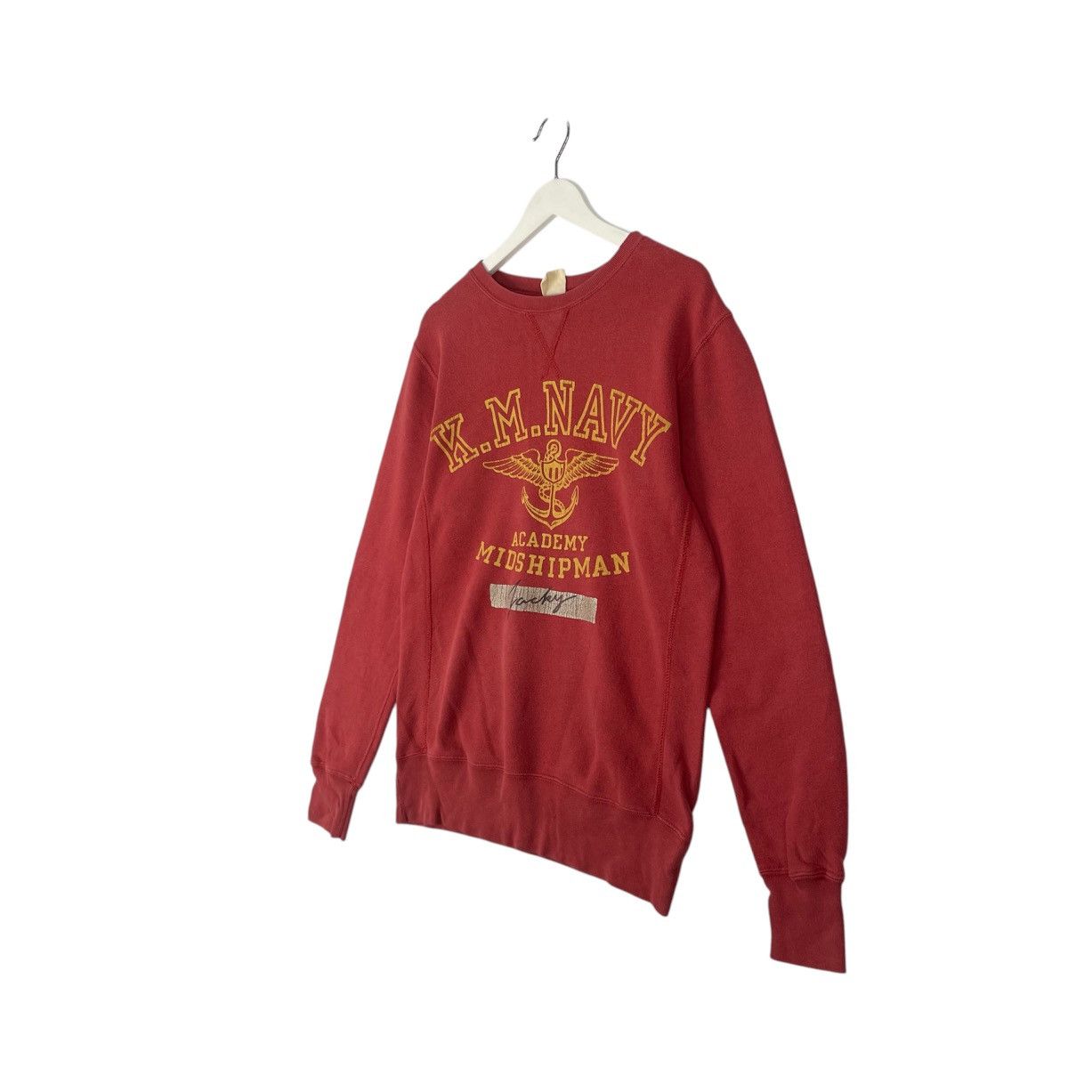 Designer × Vintage vintage Hoodie/sweater k m navy academy midshipman - red Size US S / EU 44-46 / 1 - 2 Thumbnail