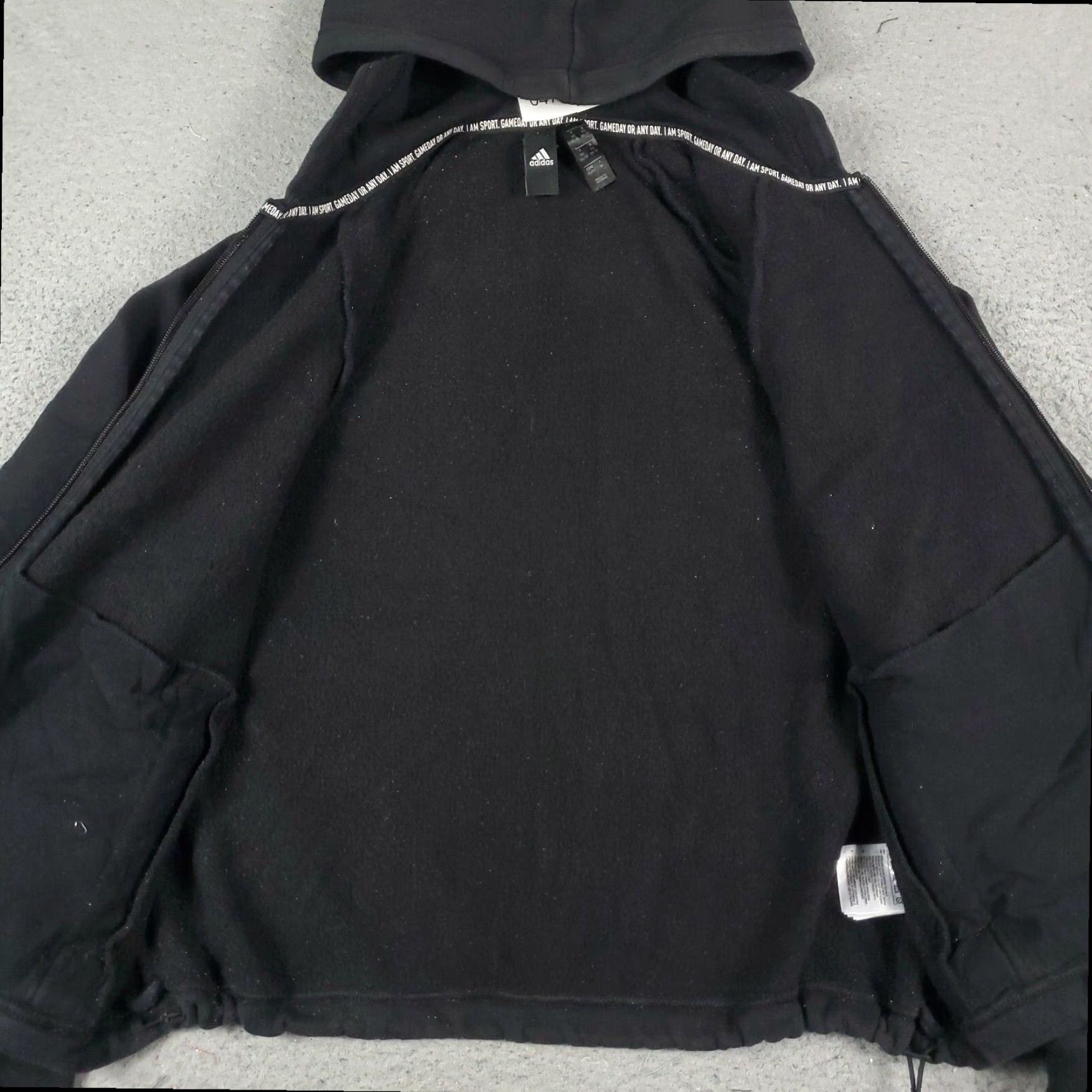 Adidas Adidas Womens Sweatshirt Hoodie Full Zip Up Black XS Ladies Size XS / US 0-2 / IT 36-38 - 5 Thumbnail