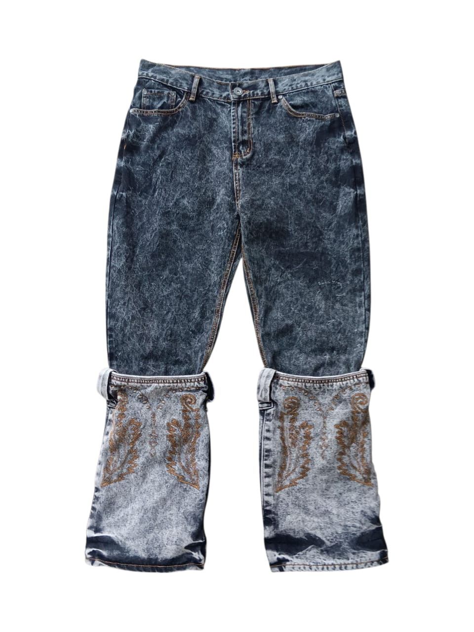 ASKYURSELF EMBROIDERY COWBOY DENIM inspired y/project