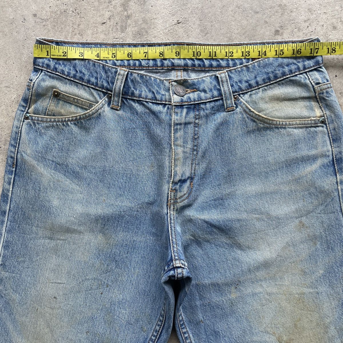Japanese Brand Vintage MC Jeans Rusty Denim Faded Distressed Pants W35 Size US 35 - 5 Thumbnail
