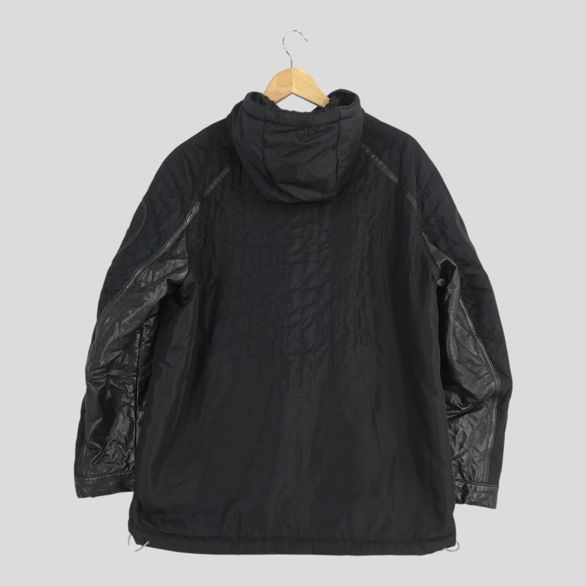 Hugo Boss Vintage 90s Hugo Boss Black Leather Jorik Jacket Large Size US L / EU 52-54 / 3 - 9 Thumbnail