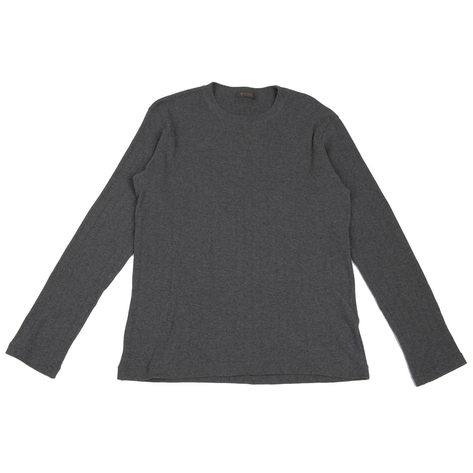 Jean Paul Gaultier Cotton Ribbed Knit Top in Gray Size 3 Size US M / EU 48-50 / 2 - 1 Thumbnail