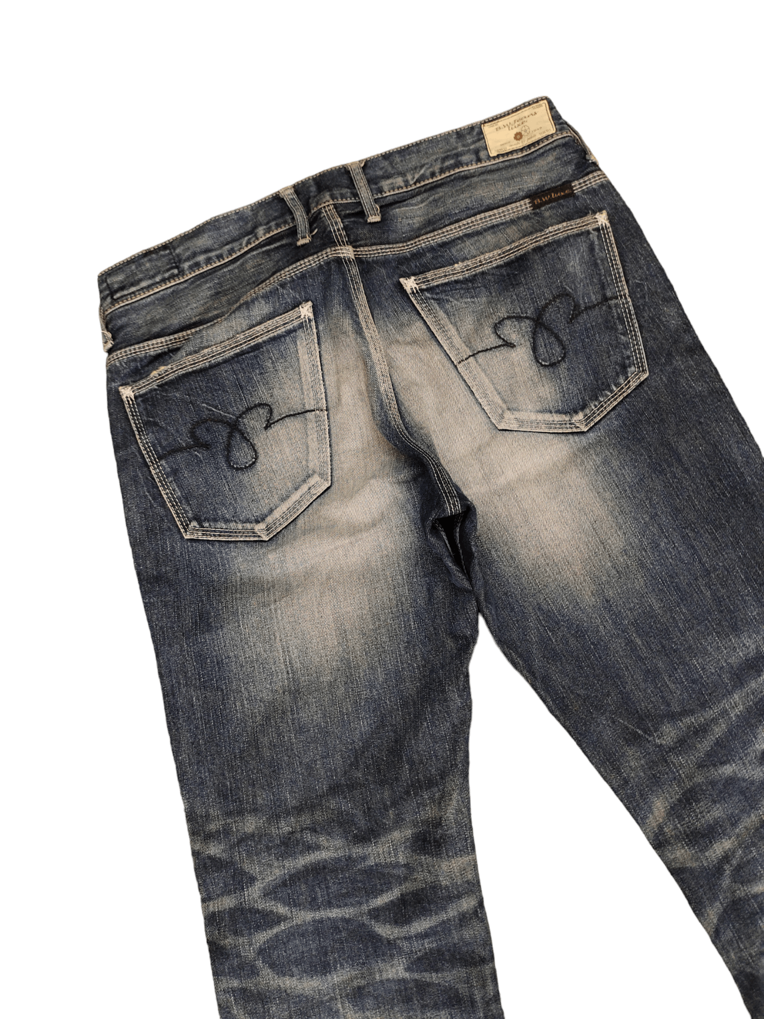 Kapital Flare Jeans Blue Way Clawmark Distress Faded Denim Bootcut Size US 32 / EU 48 - 15 Thumbnail