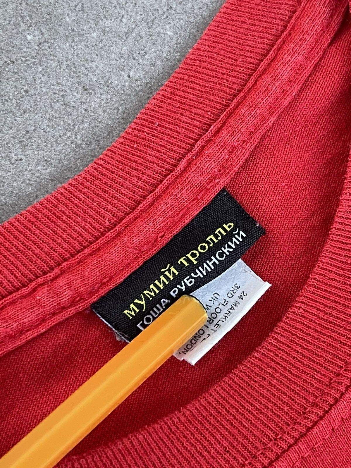 Gosha Rubchinskiy AW17 Gosha Rubchinskiy Mumiy Troll Red Longsleeve Size US M / EU 48-50 / 2 - 13 Thumbnail