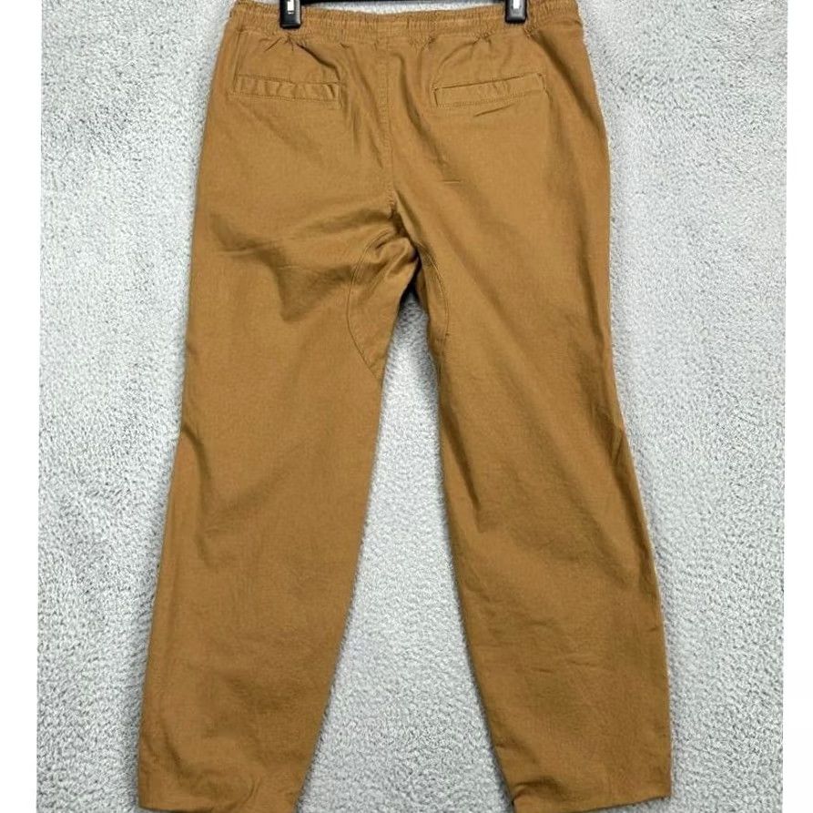 Vintage HAWK Sweatpants Jogger Pants Mens Medium Brown Drawstring Pockets 33x25 Knit Cotton Spandex Casual Outdoor Size US 31 - 2 Thumbnail
