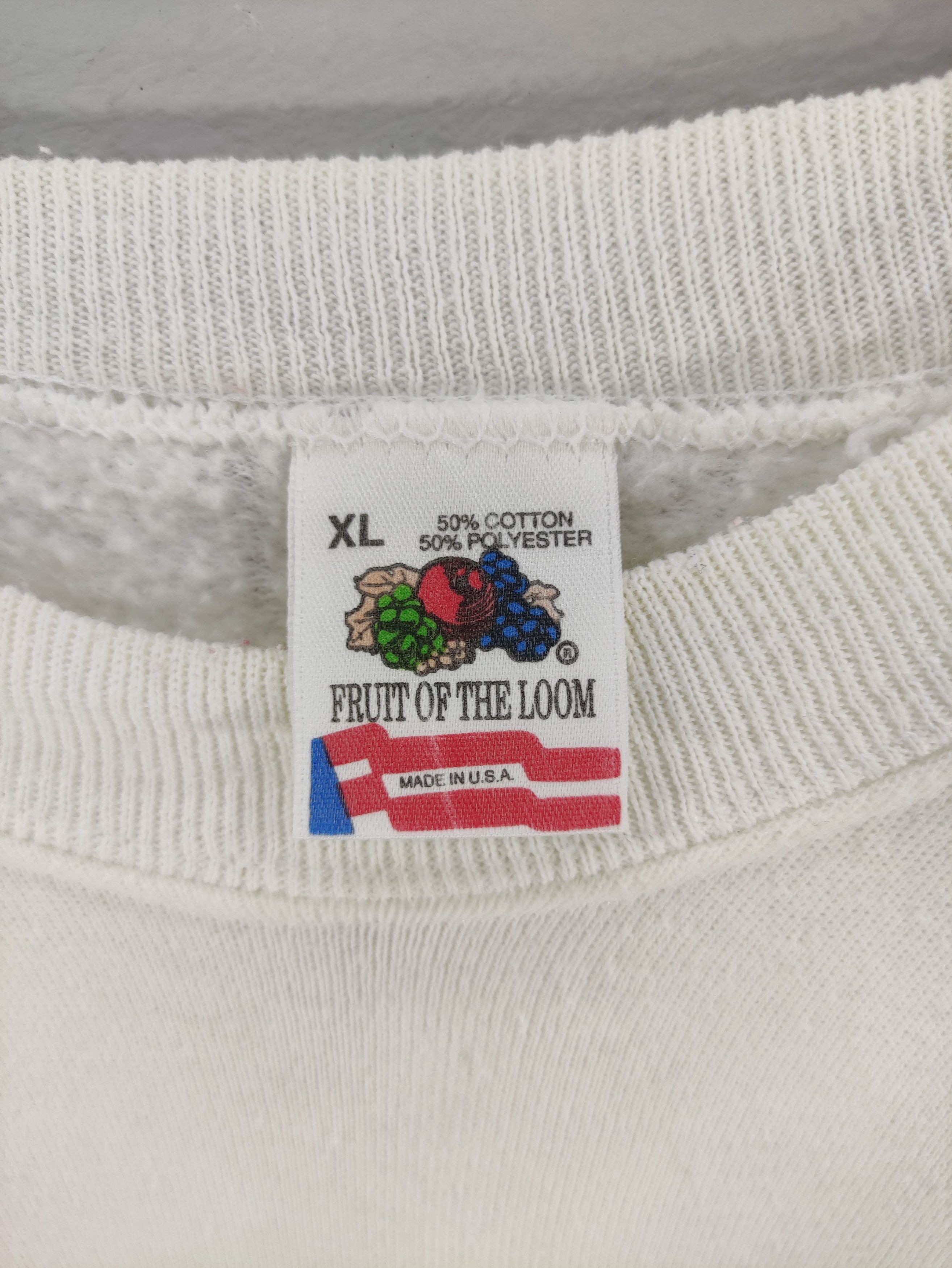 Fruit Of The Loom Vintage Natalizio Sweatshirt Big Logo Jumper Size US L / EU 52-54 / 3 - 3 Thumbnail