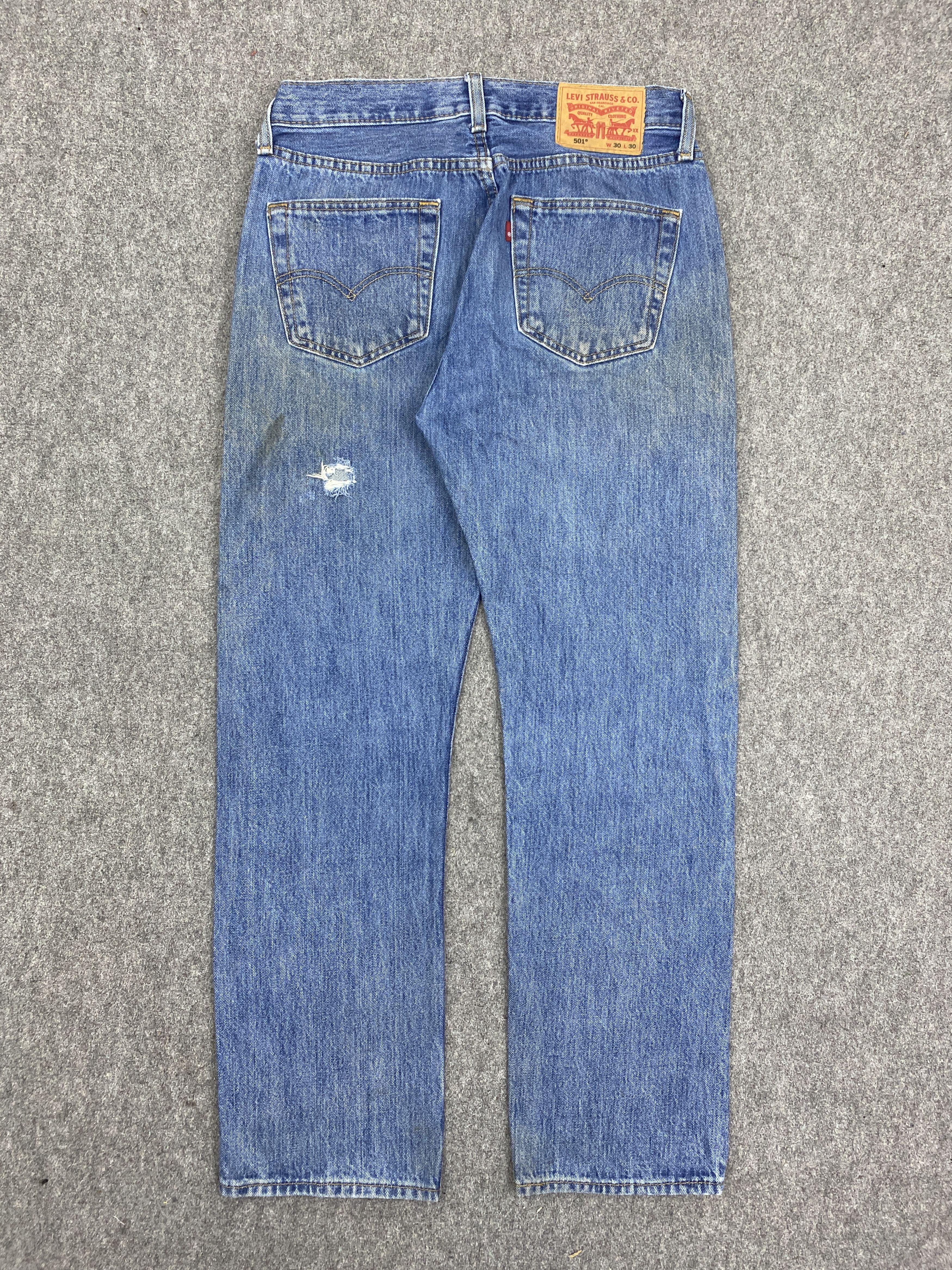 Levi's Vintage Levis 501 Faded Blue Jeans DP2772 Size US 30 / EU 46 - 3 Thumbnail