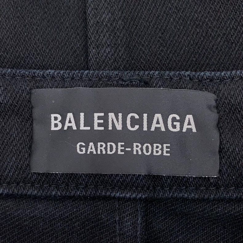 Balenciaga Balenciaga Black cotton casual denim skirt Skirt Size 42" / US 20 - 5 Thumbnail