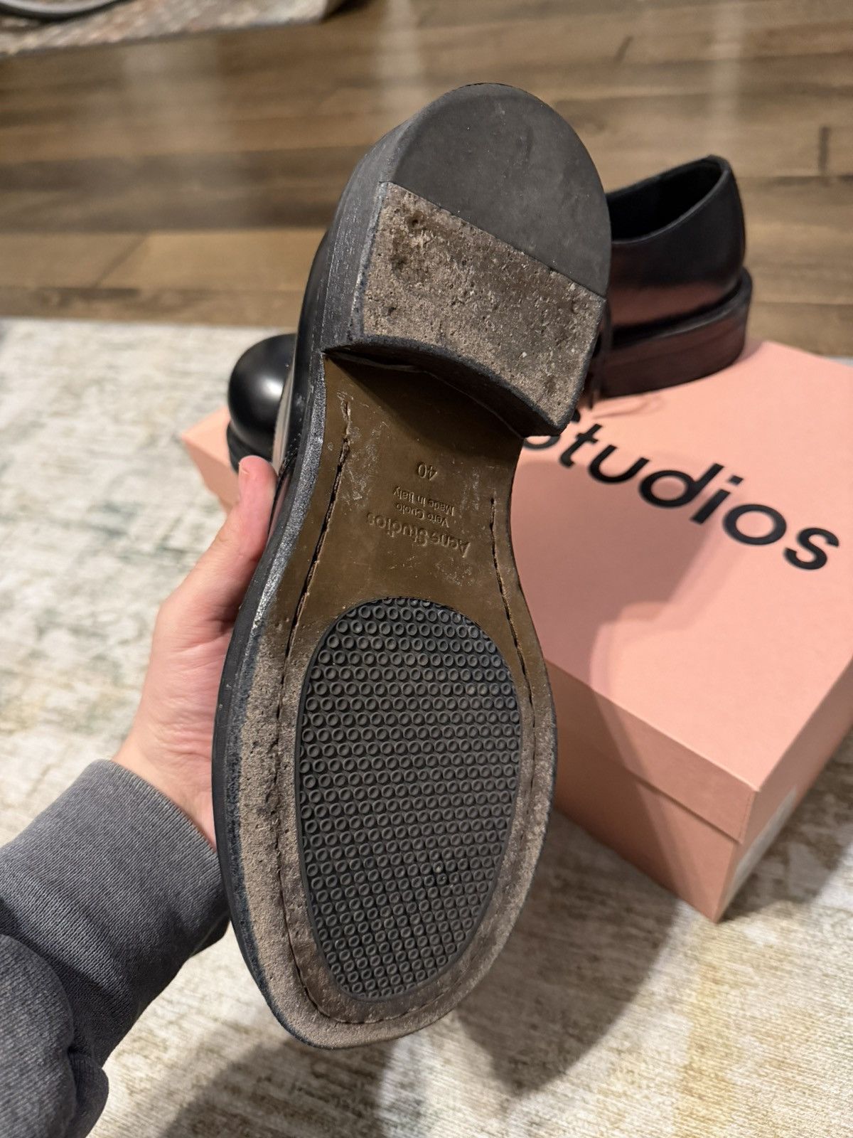 Acne Studios Acne Studios Leather Derby Shoes Size US 7 / EU 40 - 3 Thumbnail